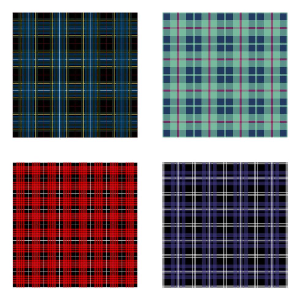 plaid checkered seamless pattern background vector