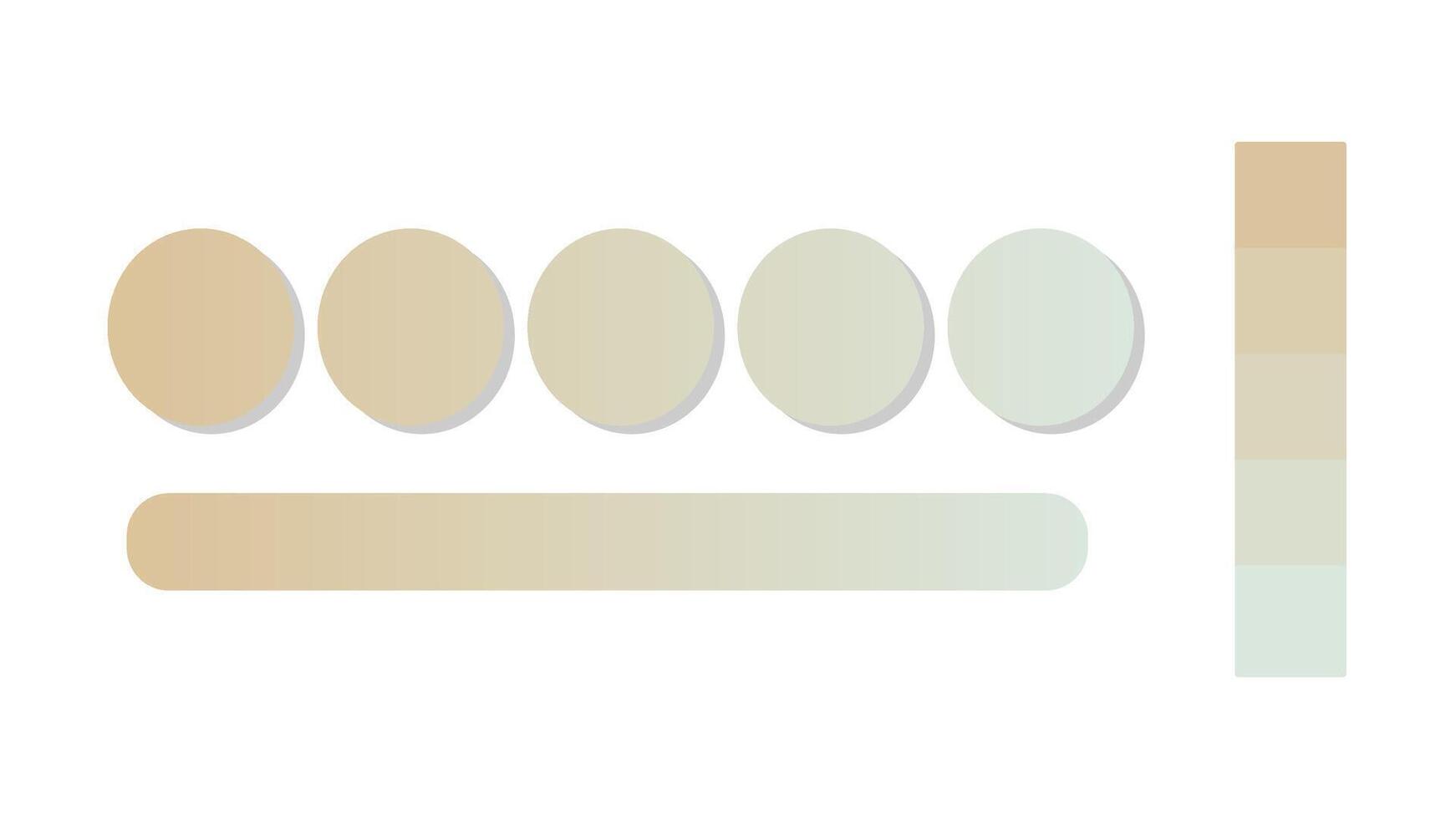Abstract gradient background with Beige and Seafoam Green color palette. Abstract illustration with gradient blur design. Blurred colored abstract background. Colorful gradient illustration vector
