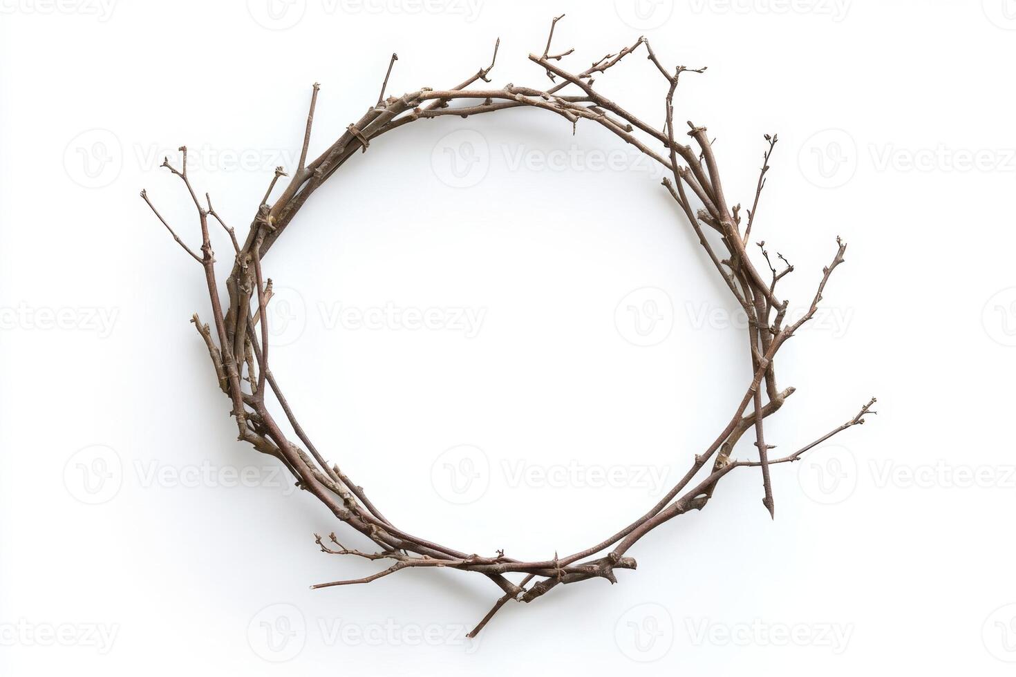 Rustic Branch Wreath - Simple Nature Decor photo