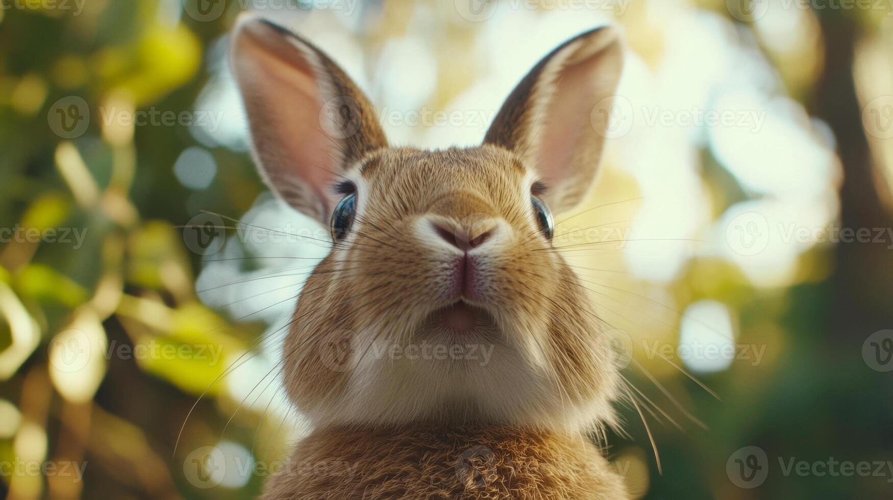 Close-up of a Curious Rabbit photo