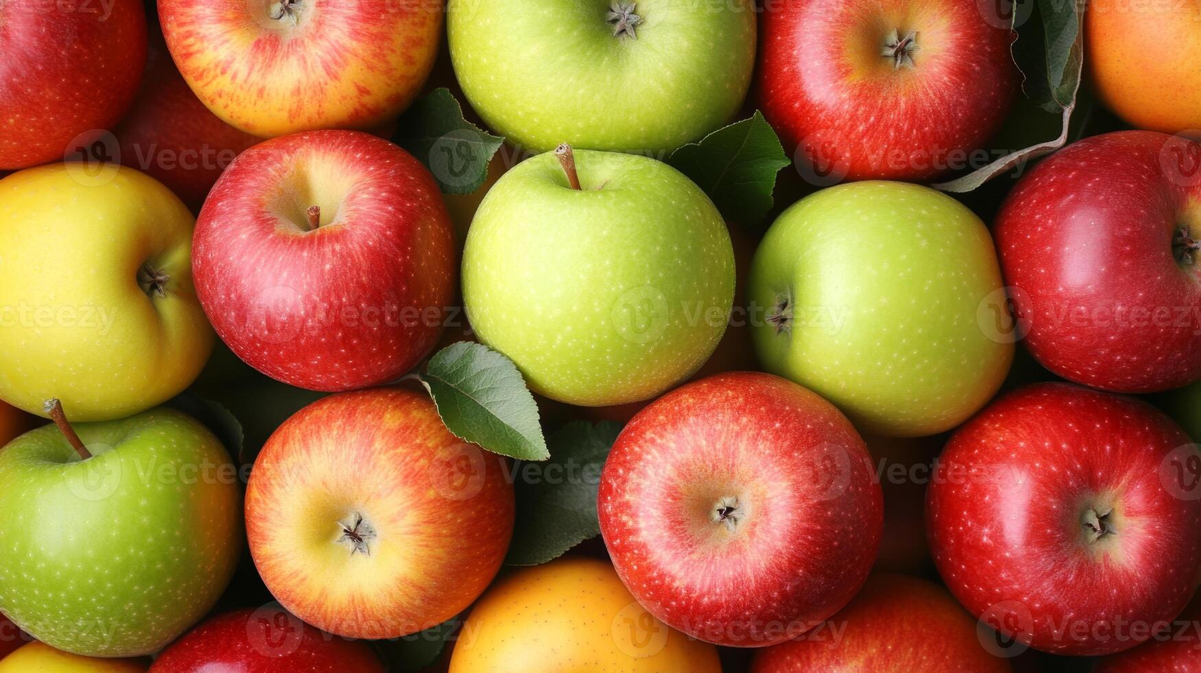 A Vibrant Pile of Fresh Apples photo