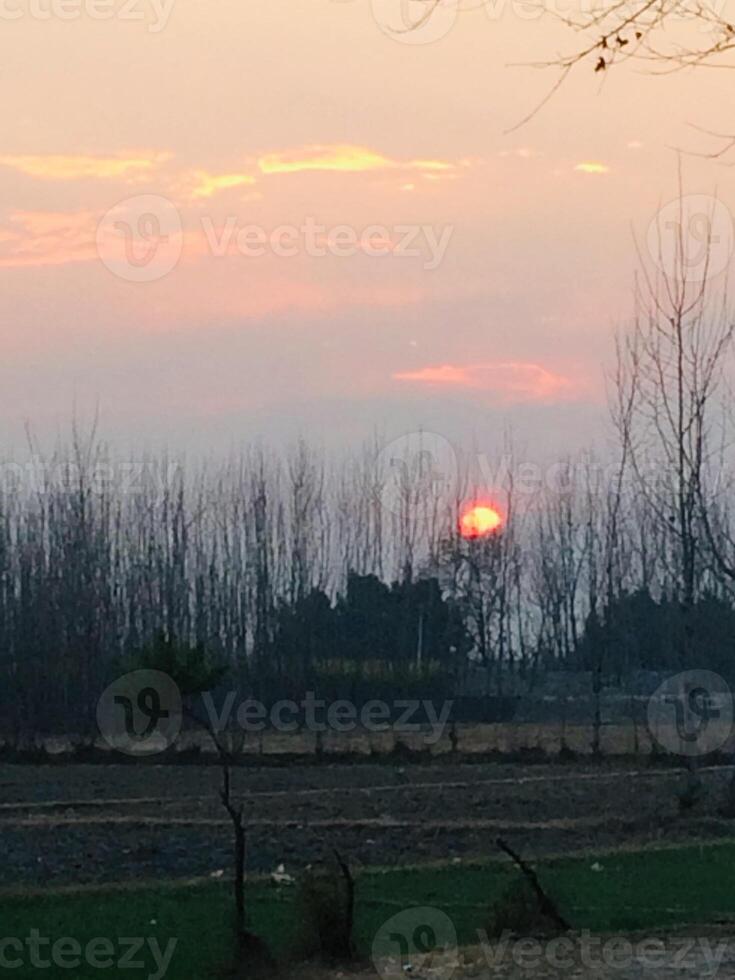 Sunset in pakistan photo