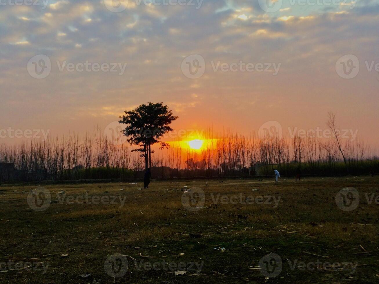 Sunset in pakistan photo