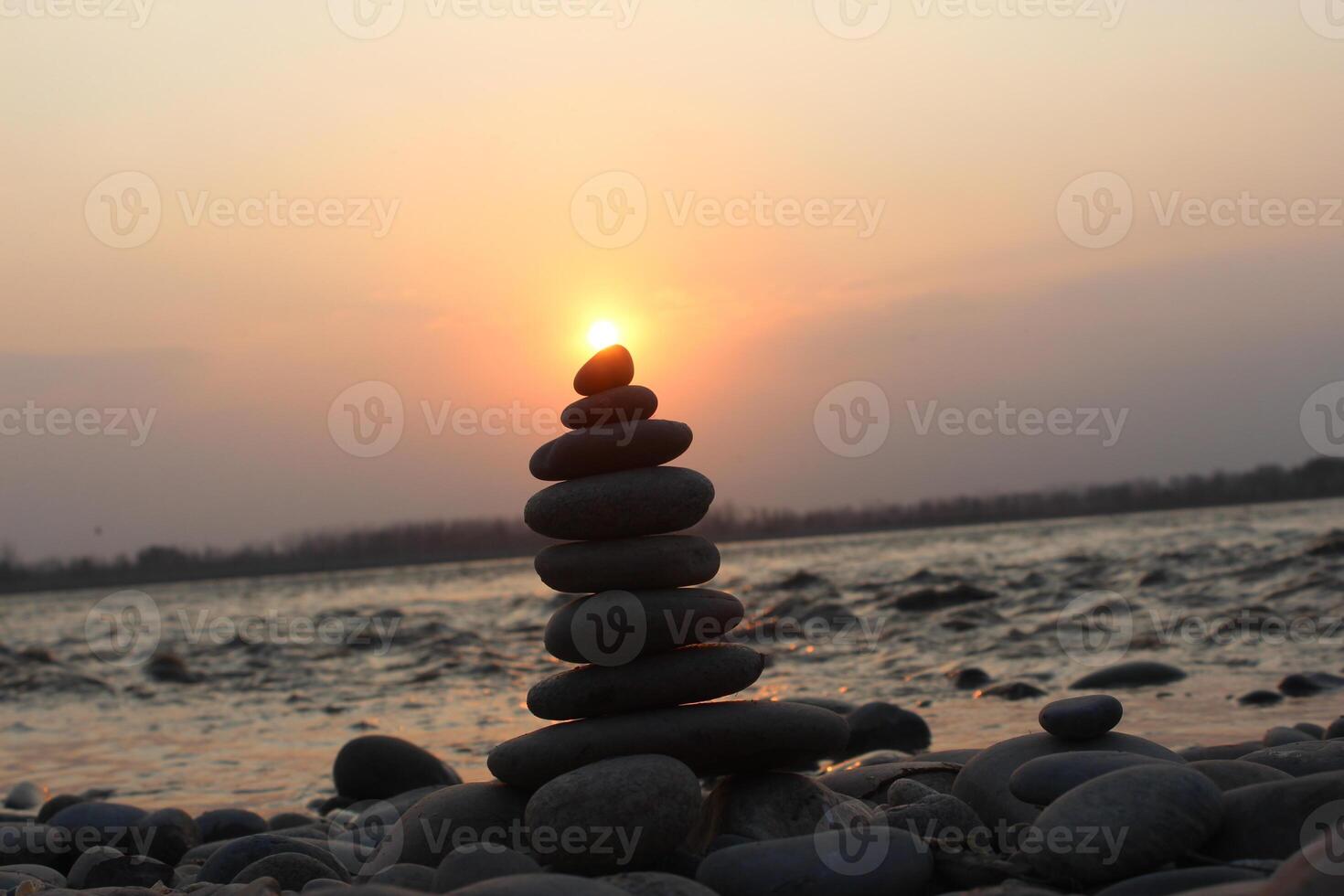 A stack of rocks photo