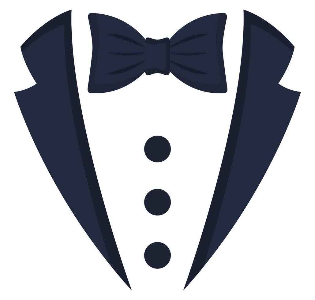 Formal suit icon isolated on white background. vector