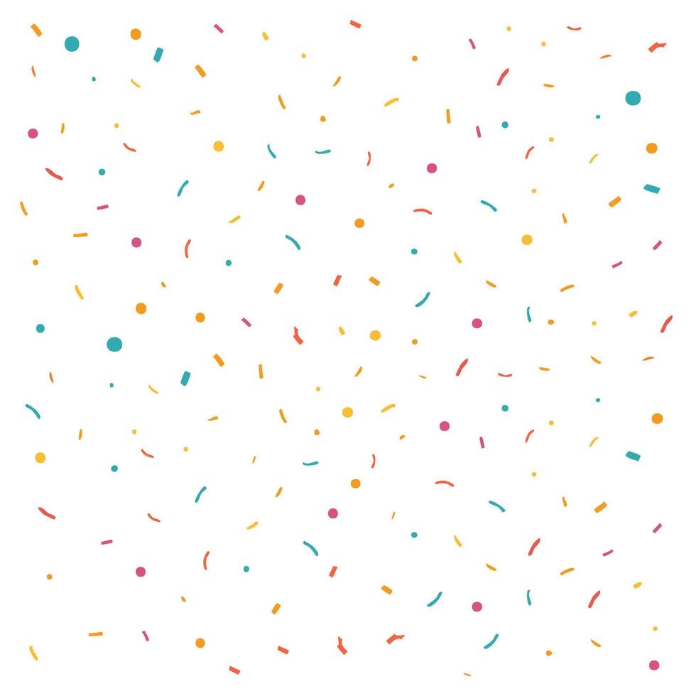 confetti isolated on white background. vector