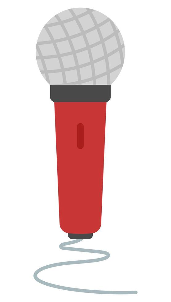 Microphone flat icon . vector