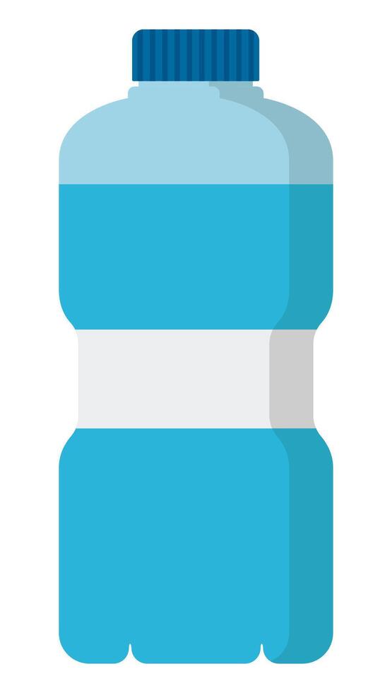 Water bottle flat icon isolated on white background. vector