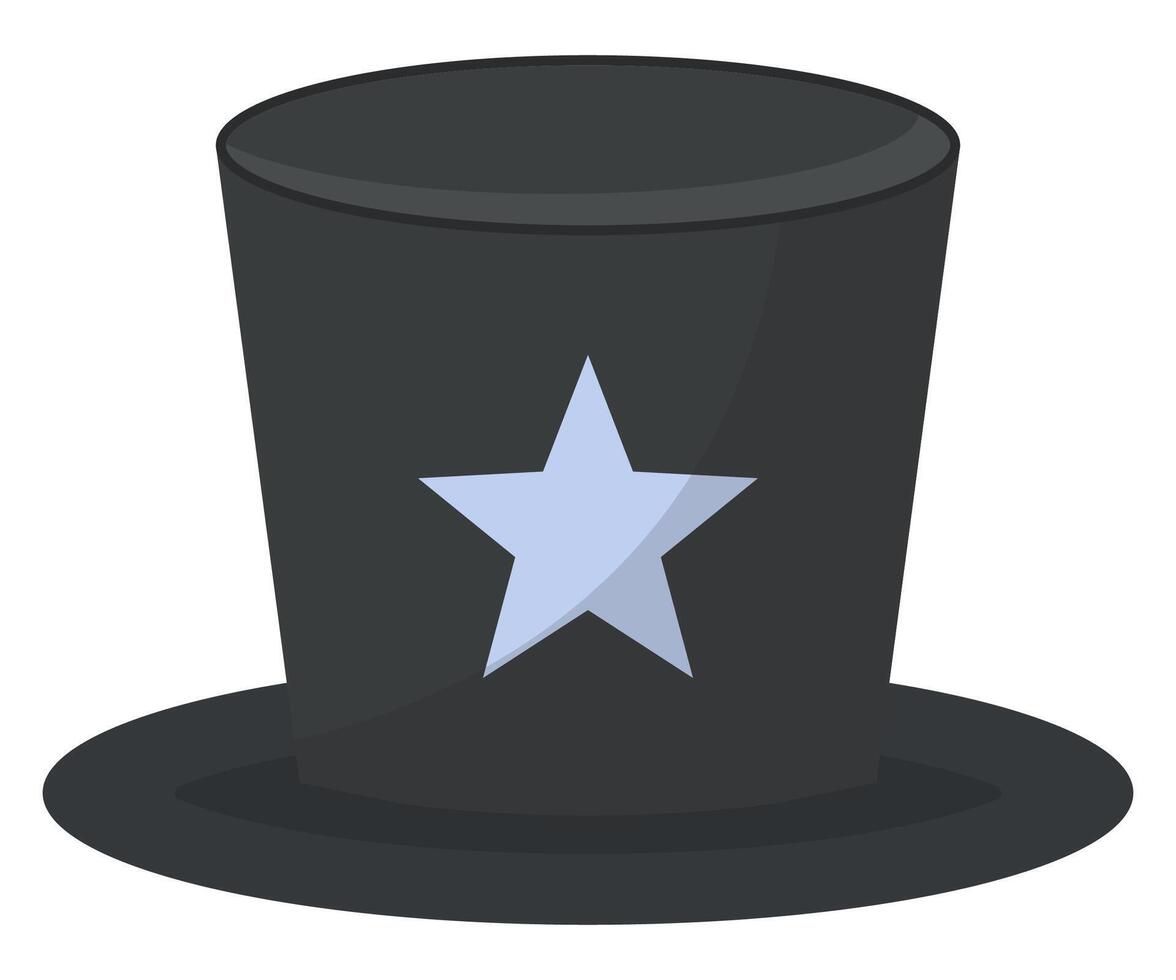 Magic hat icon isolated on white background. vector