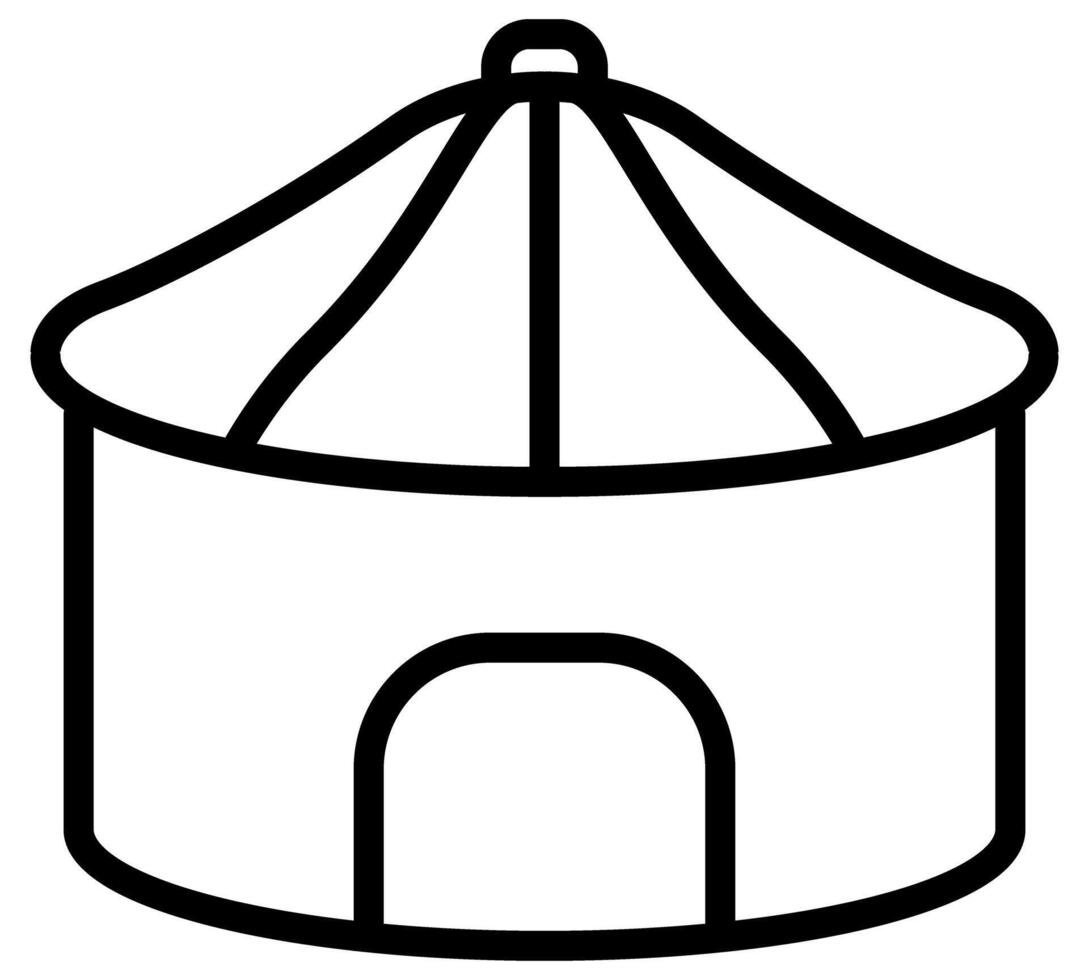 Yurt icon. Trendy Yurt logo concept on white background from sauna collection. vector