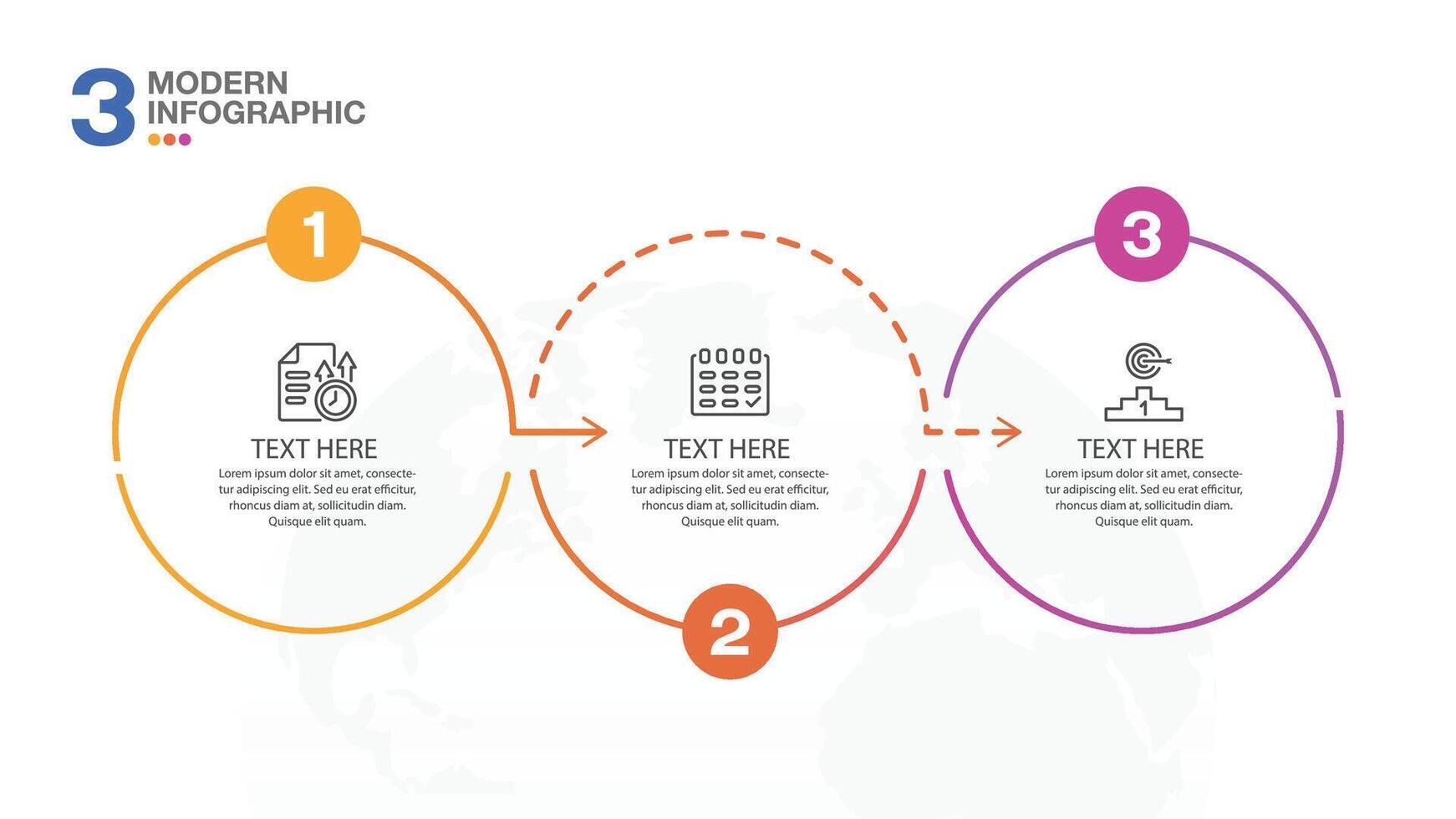 Infographic 3 options or steps. vector