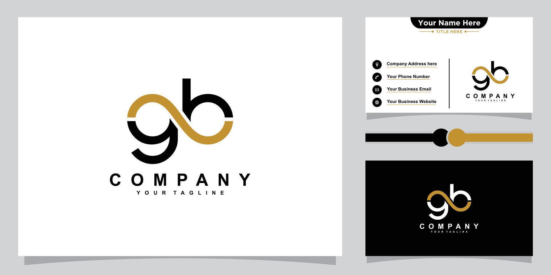 GB, BG , G and B Abstract Letters Logo Monogram vector