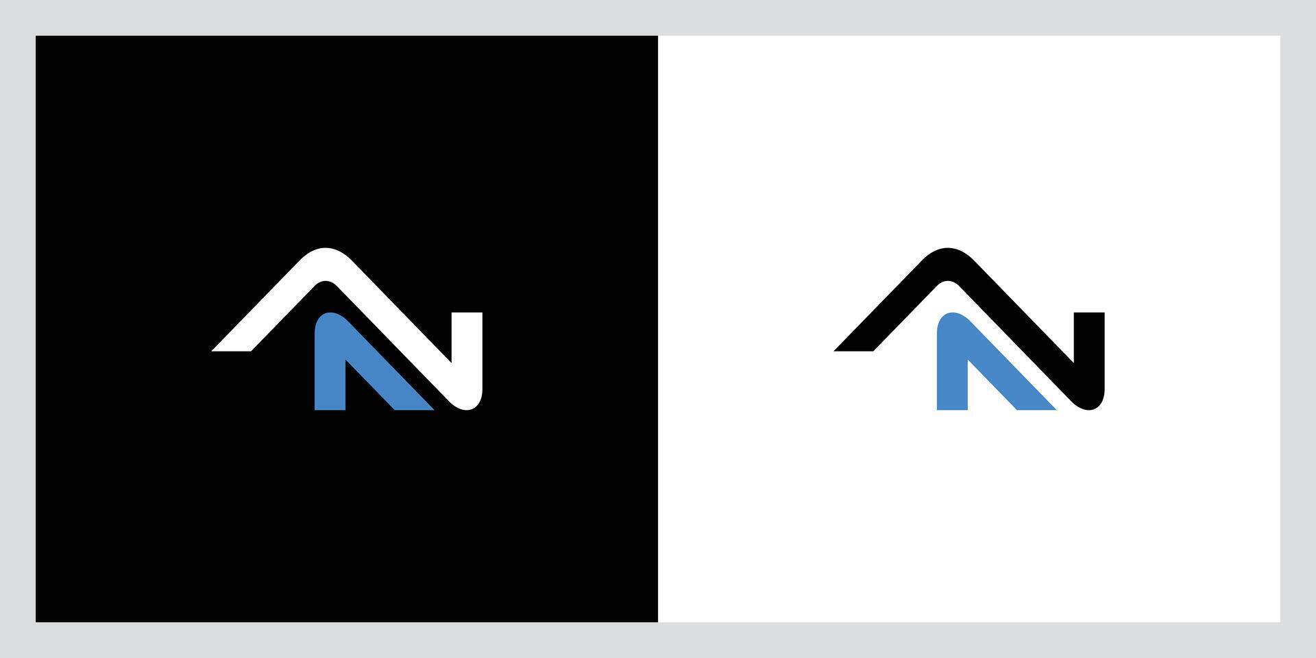 Initial AN, NA Alphabets Letters Logo Monogram. vector