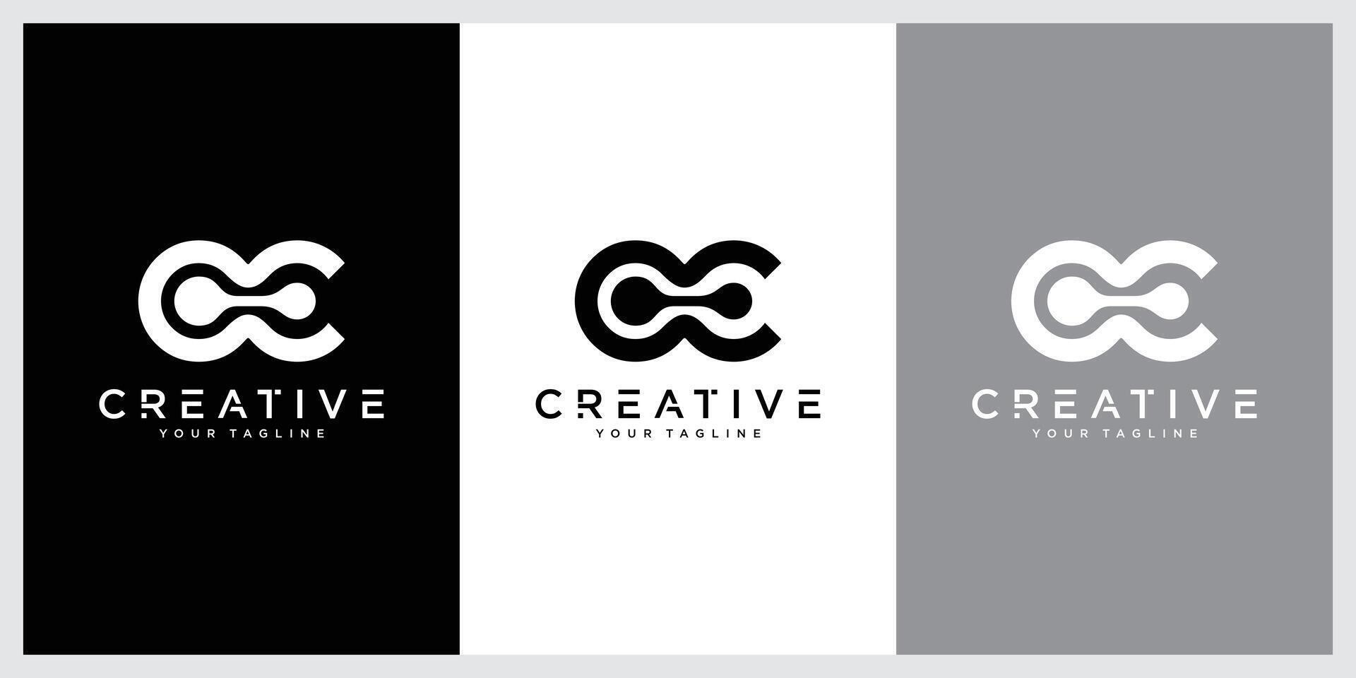 Initial OC, CO Alphabets Letters Logo Monogram. vector