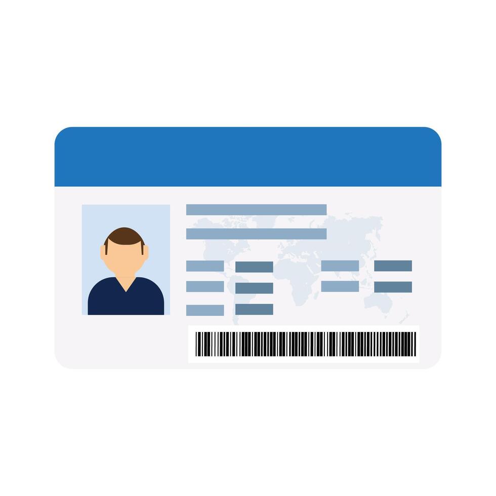 Driving License icon vector