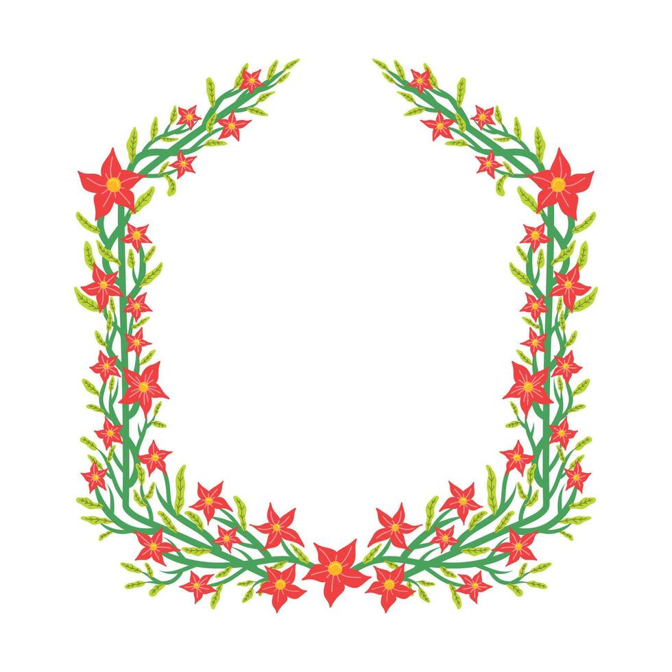 Flower frame stock. Beautiful flower frame vector