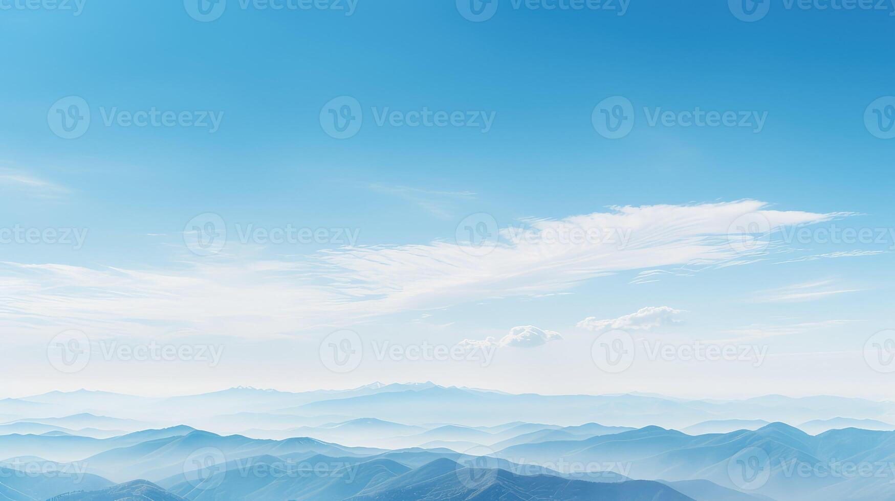 mountain horizon blue sky photo