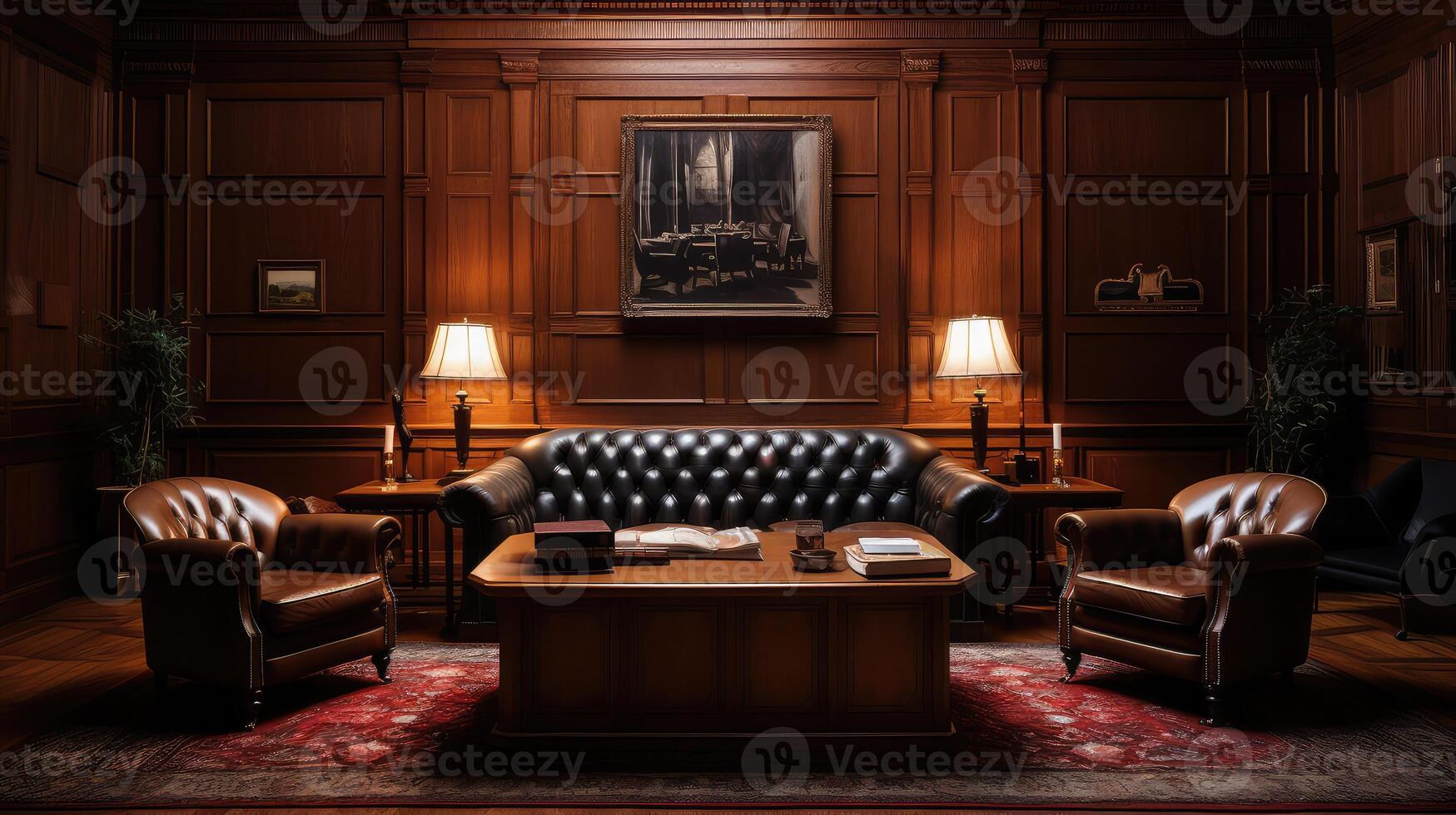 wood office suits photo