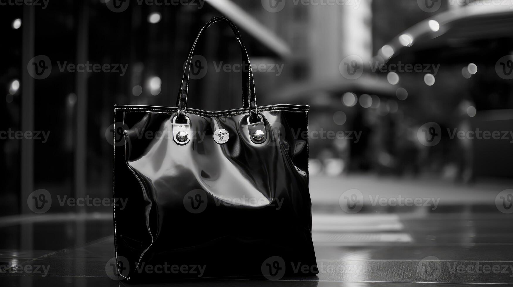 finish shopping bag black photo