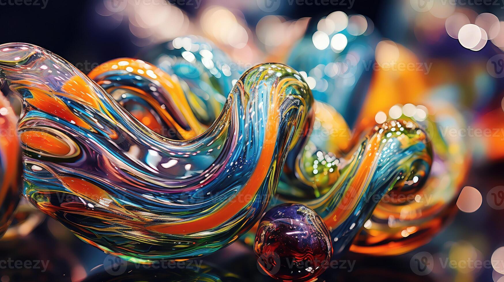 swirls glass pipes photo