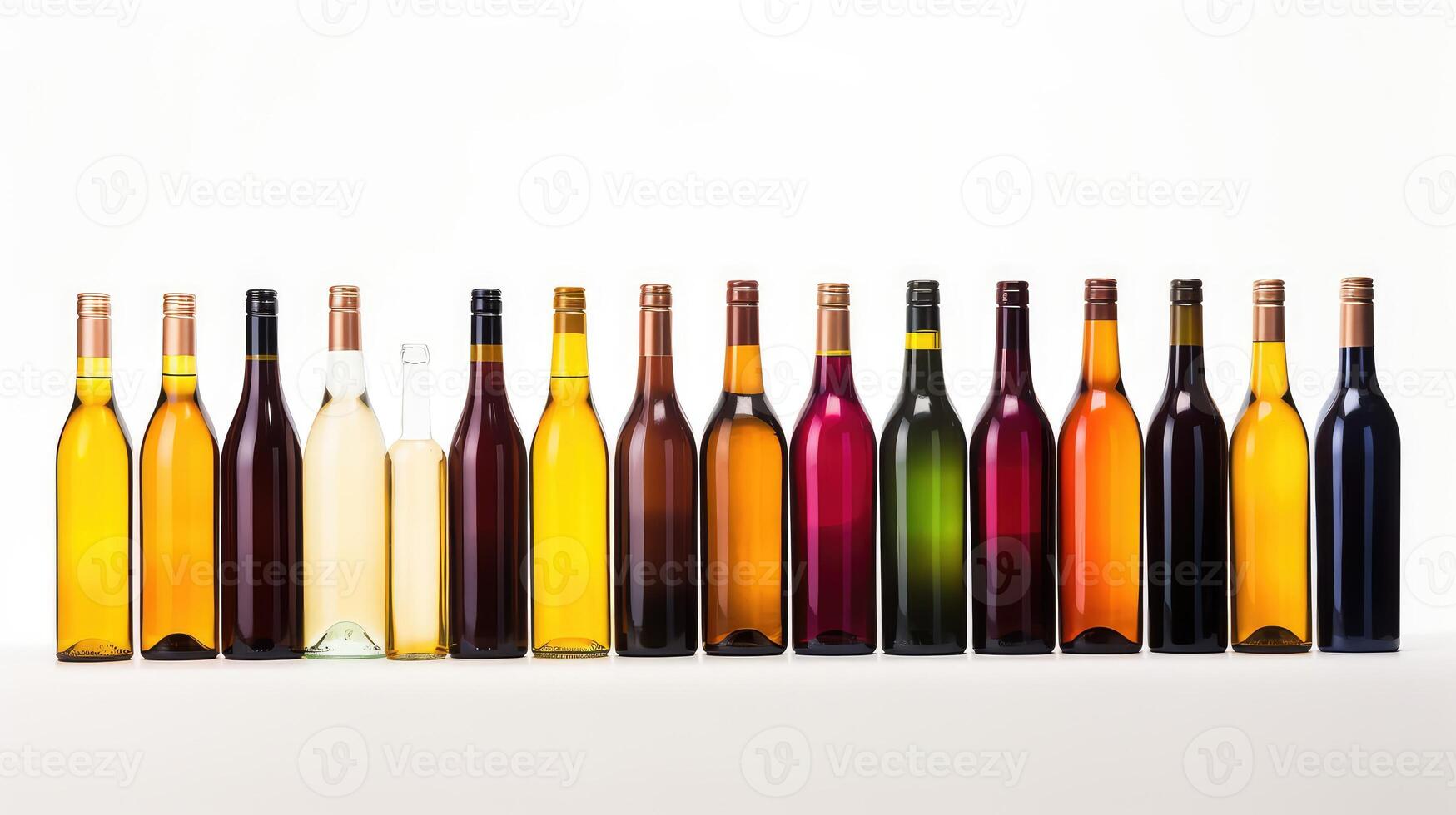 row wine bottle isolated photo