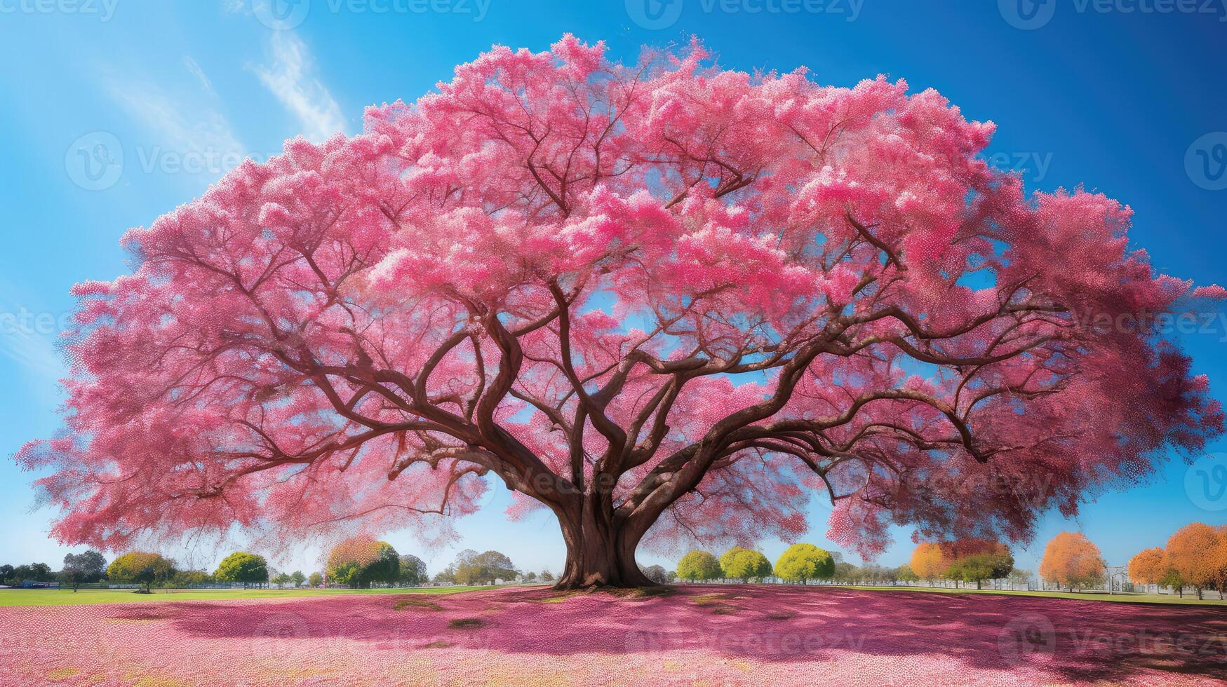 vibrant large tree photo