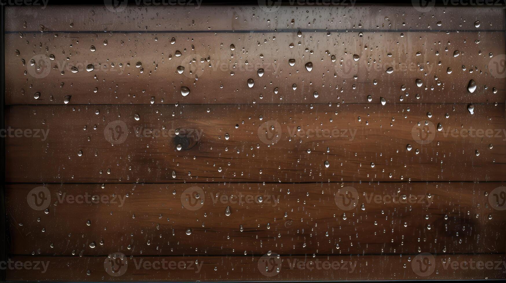 up wood frame window rain photo
