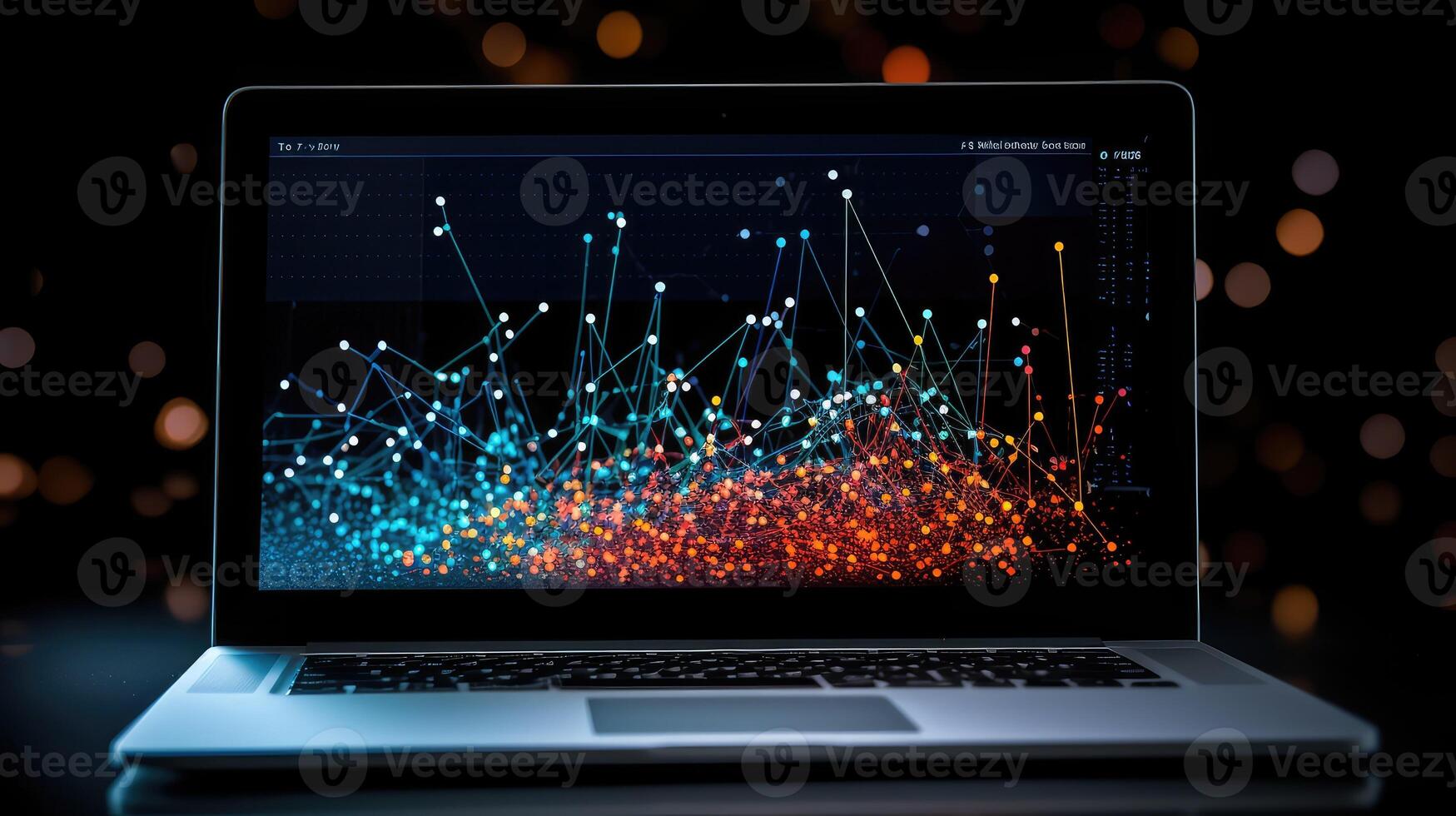 correlation graph data screen photo