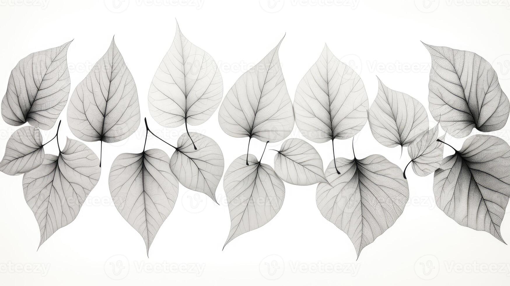 symmetrical line drawing leaves photo