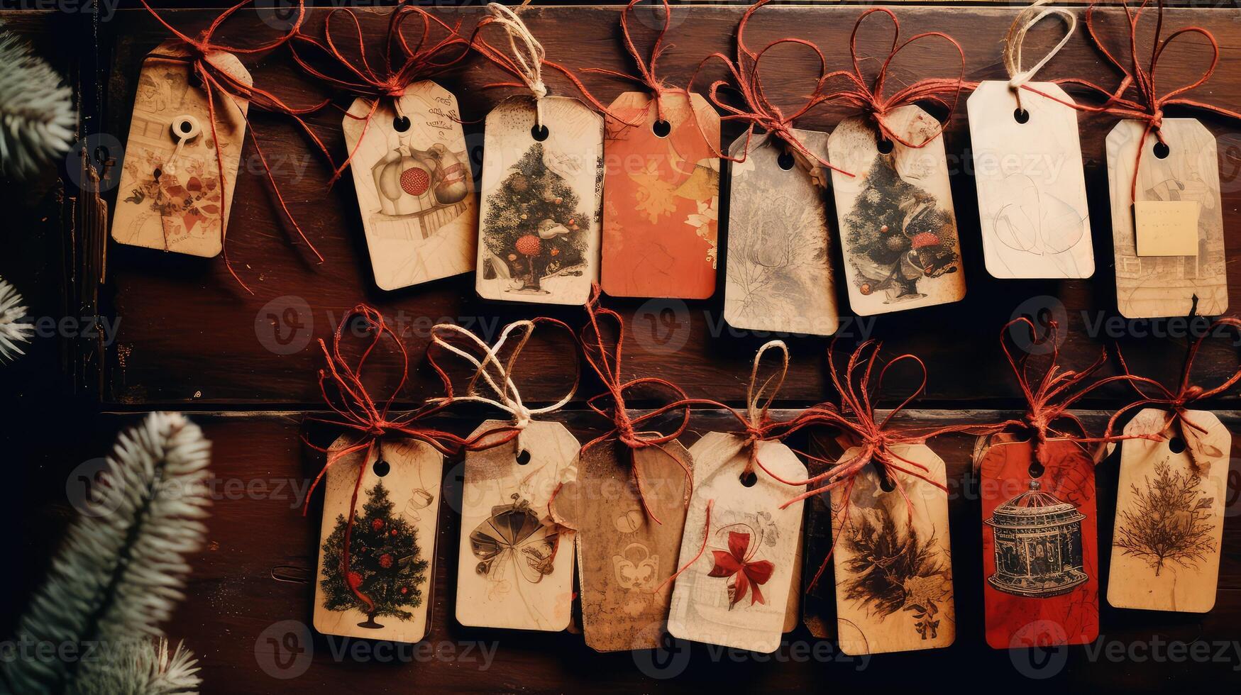 recycled christmas gift tags photo