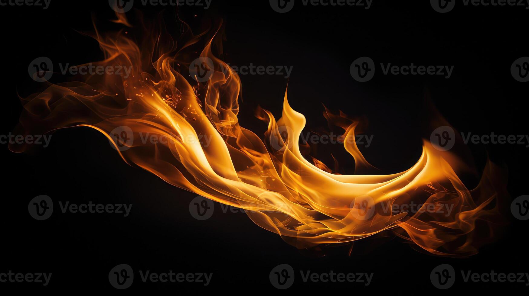 burning gold flame photo