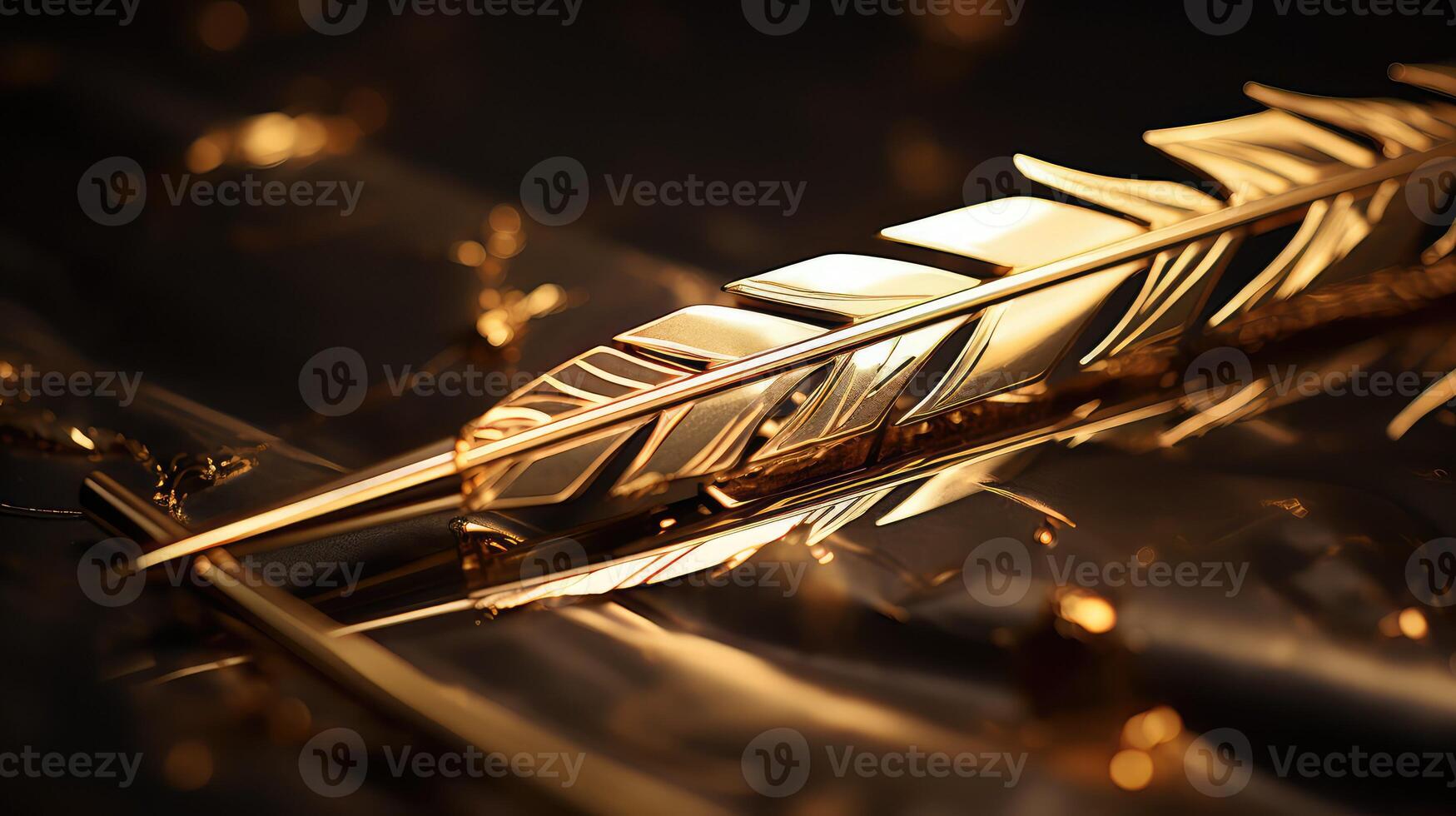 shiny gold arrows photo