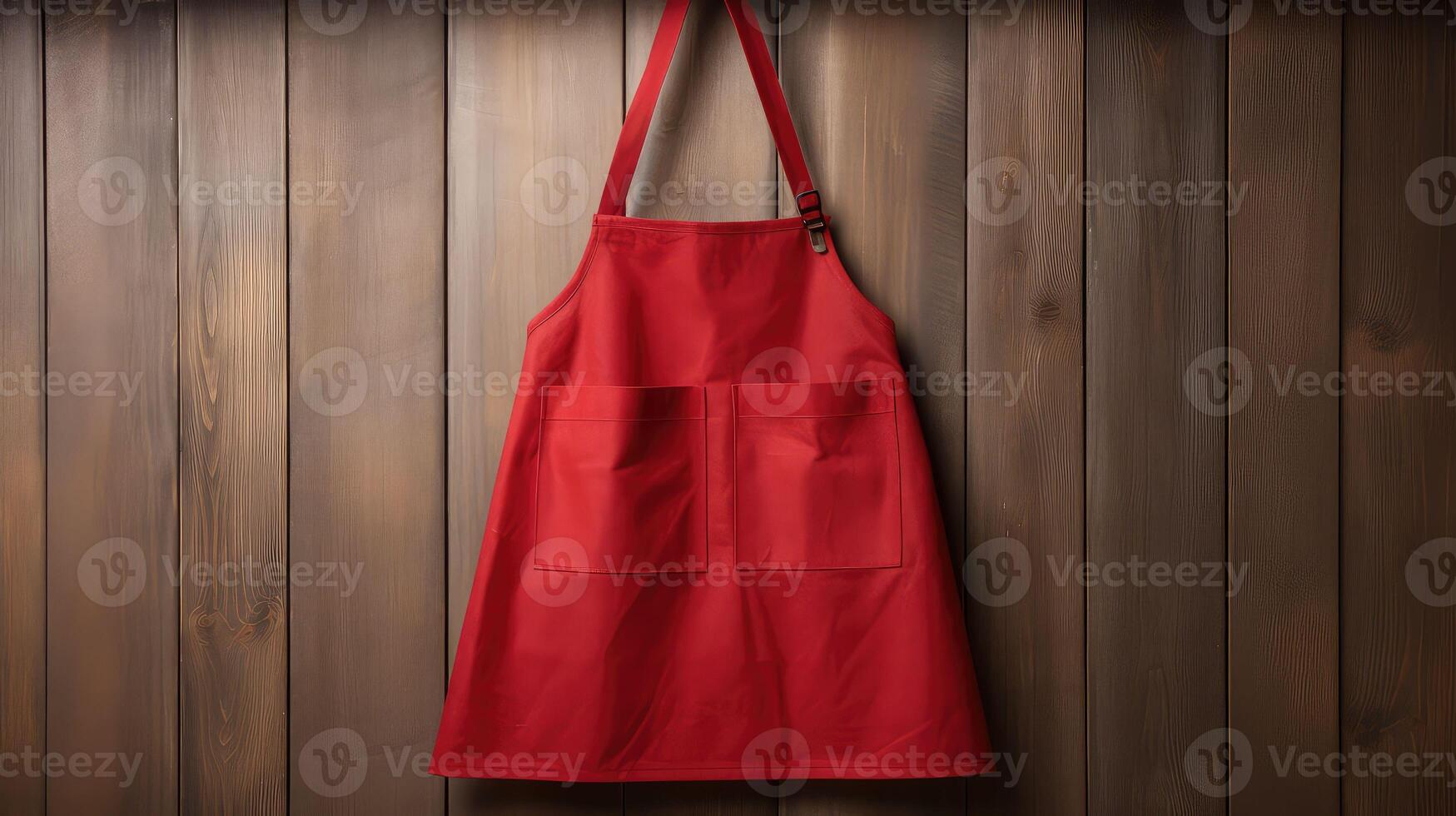 kitchen red apron photo