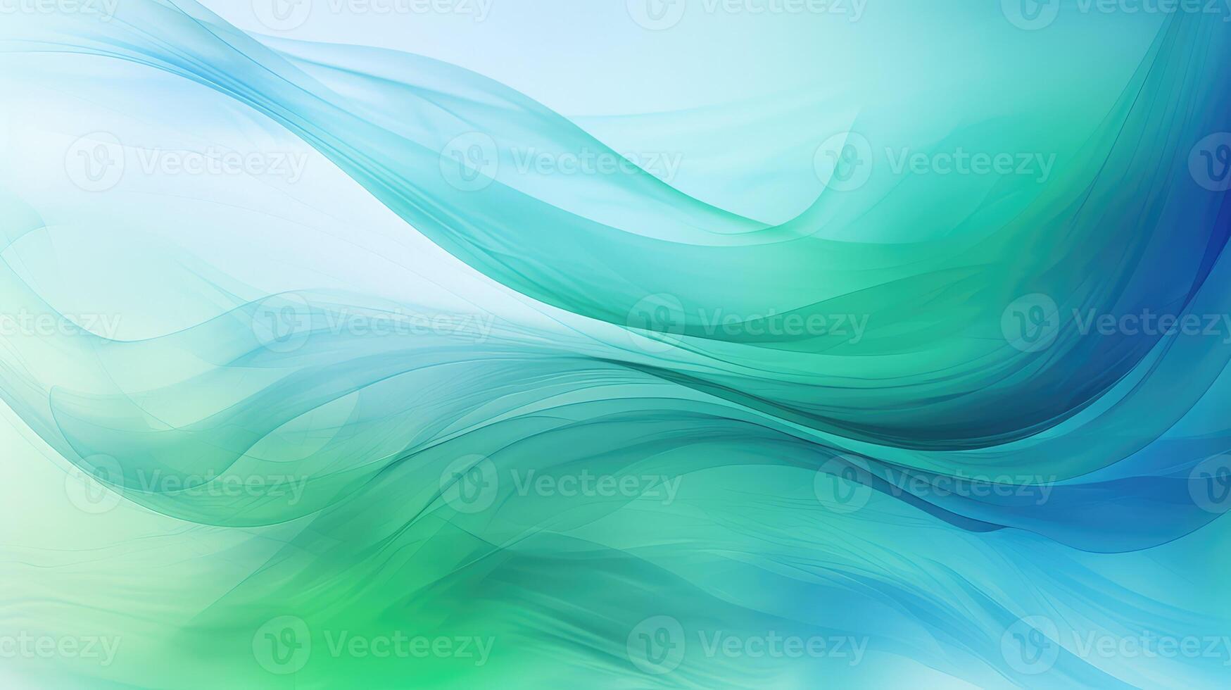 swirls blue and green abstract background photo