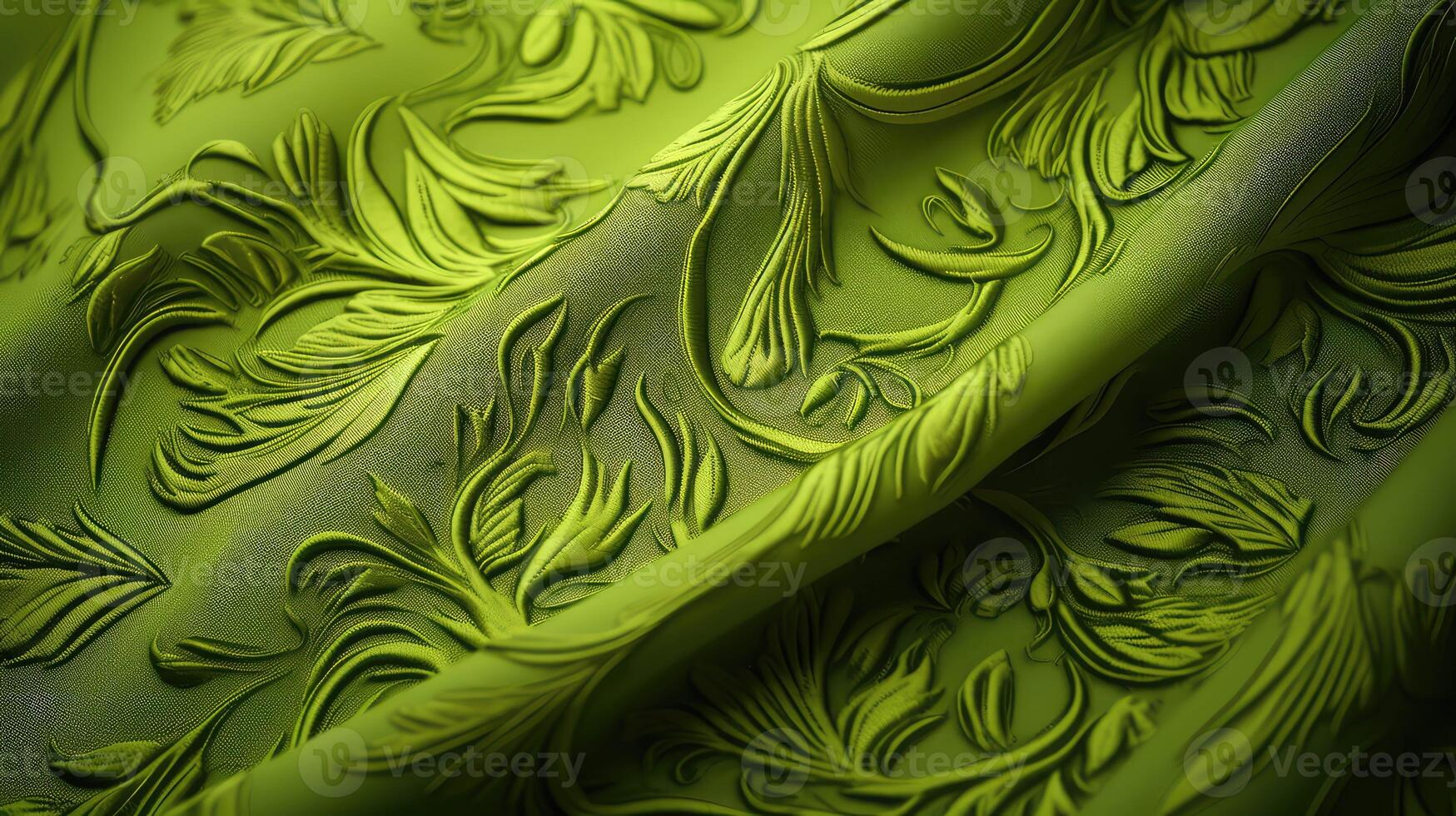 intricate lime green pattern photo