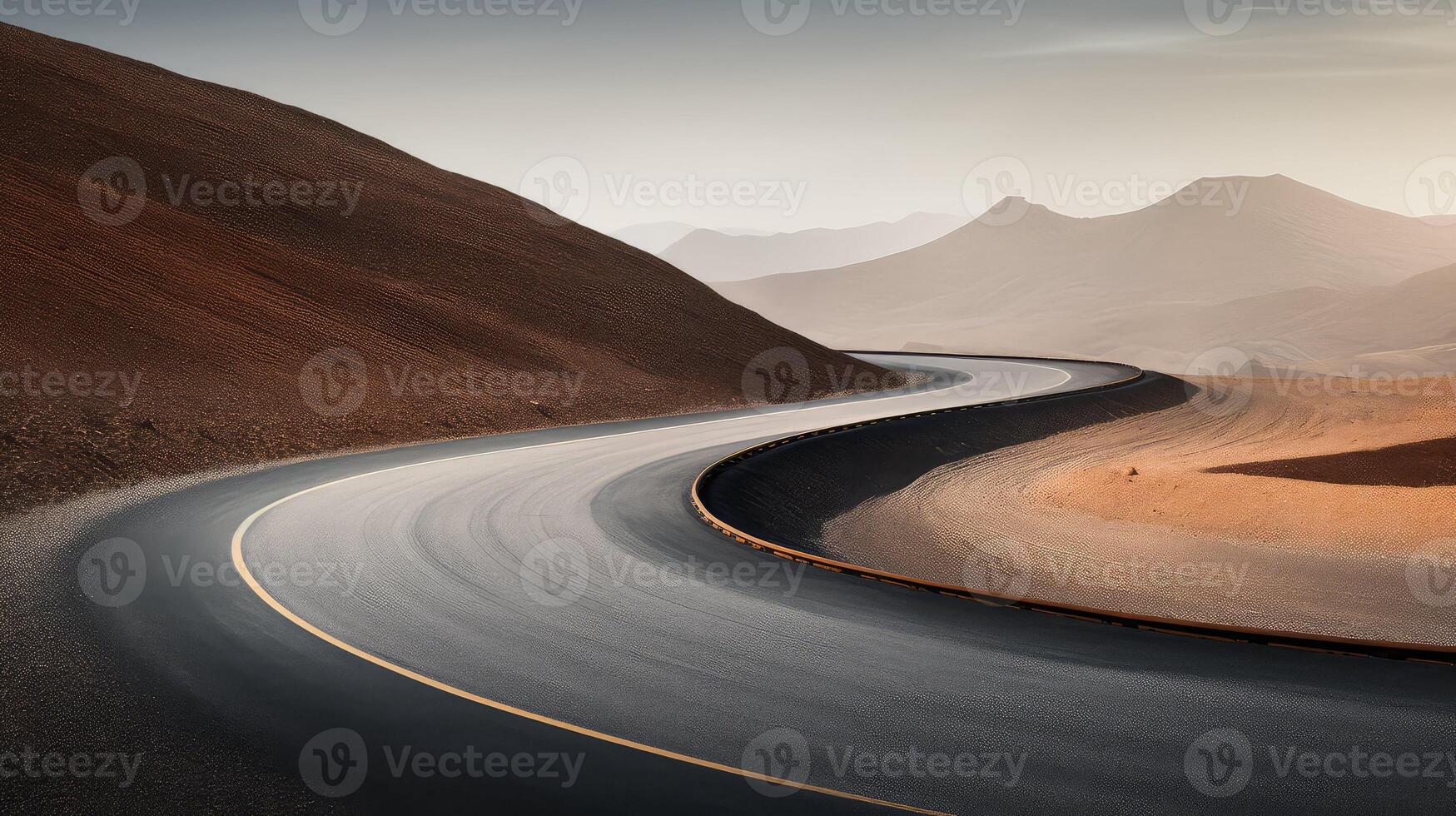 landscape curved road graphic photo