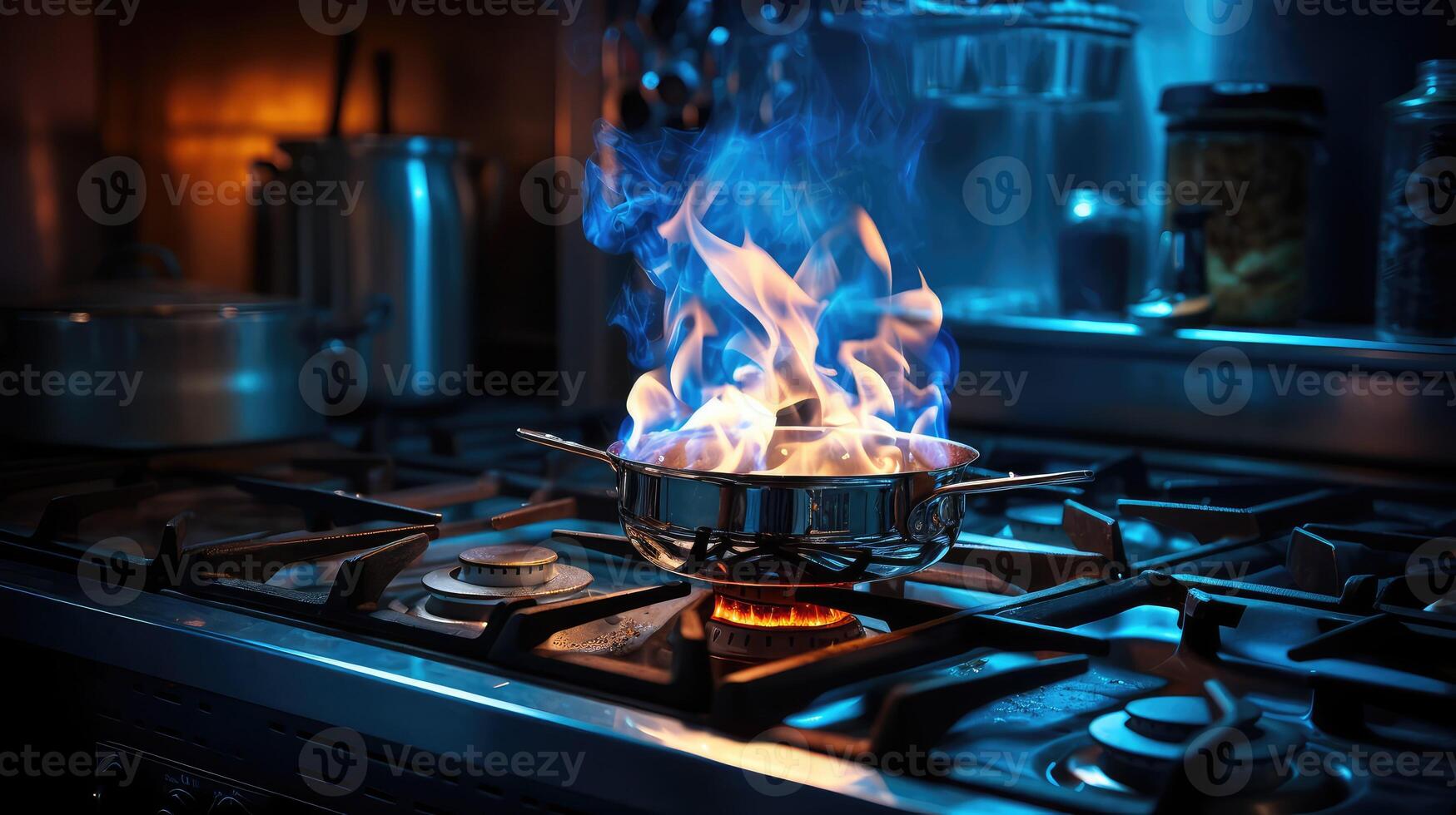 gas fire ignition photo