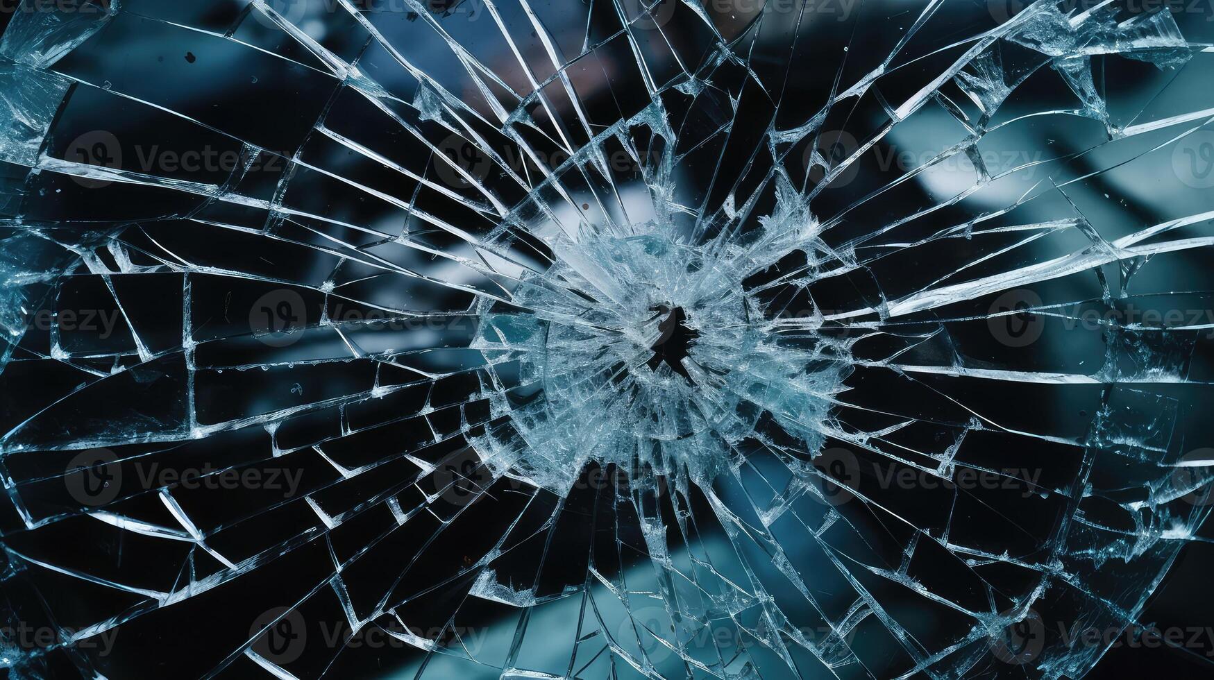 windshield glass broken photo