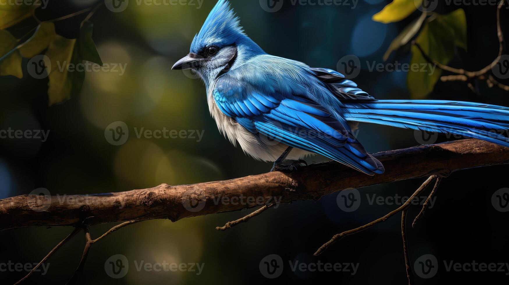jay blue bird feather photo