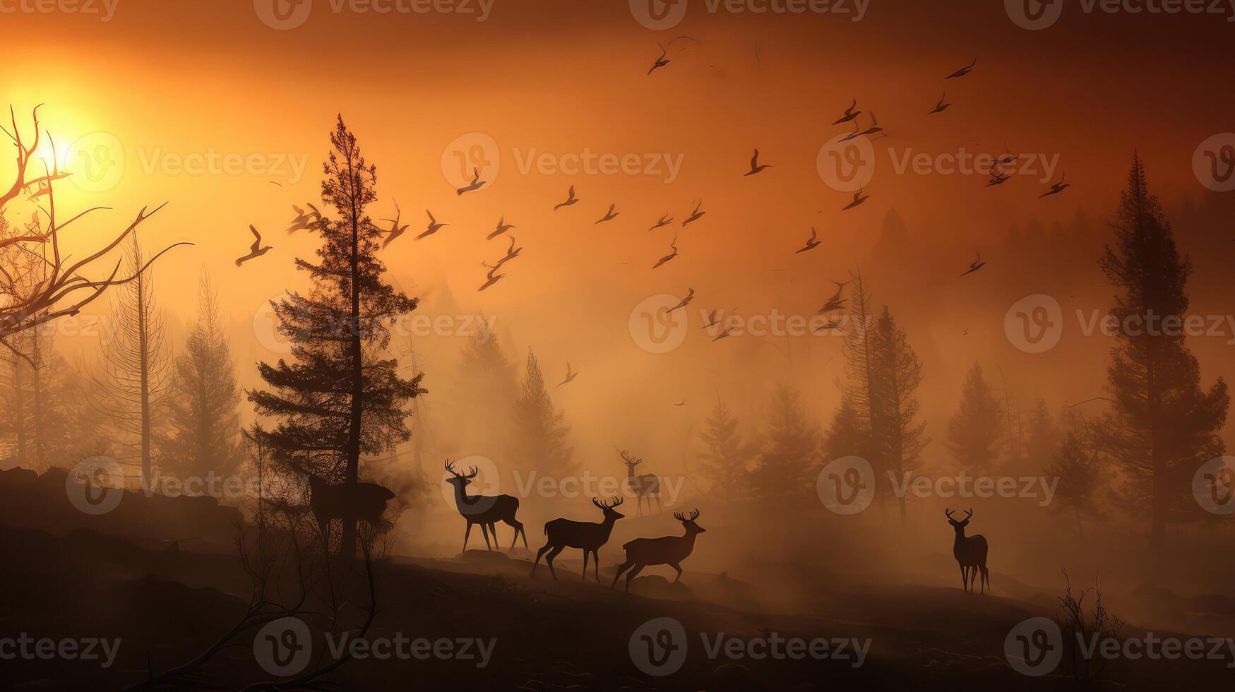 displacement forest fire oregon photo