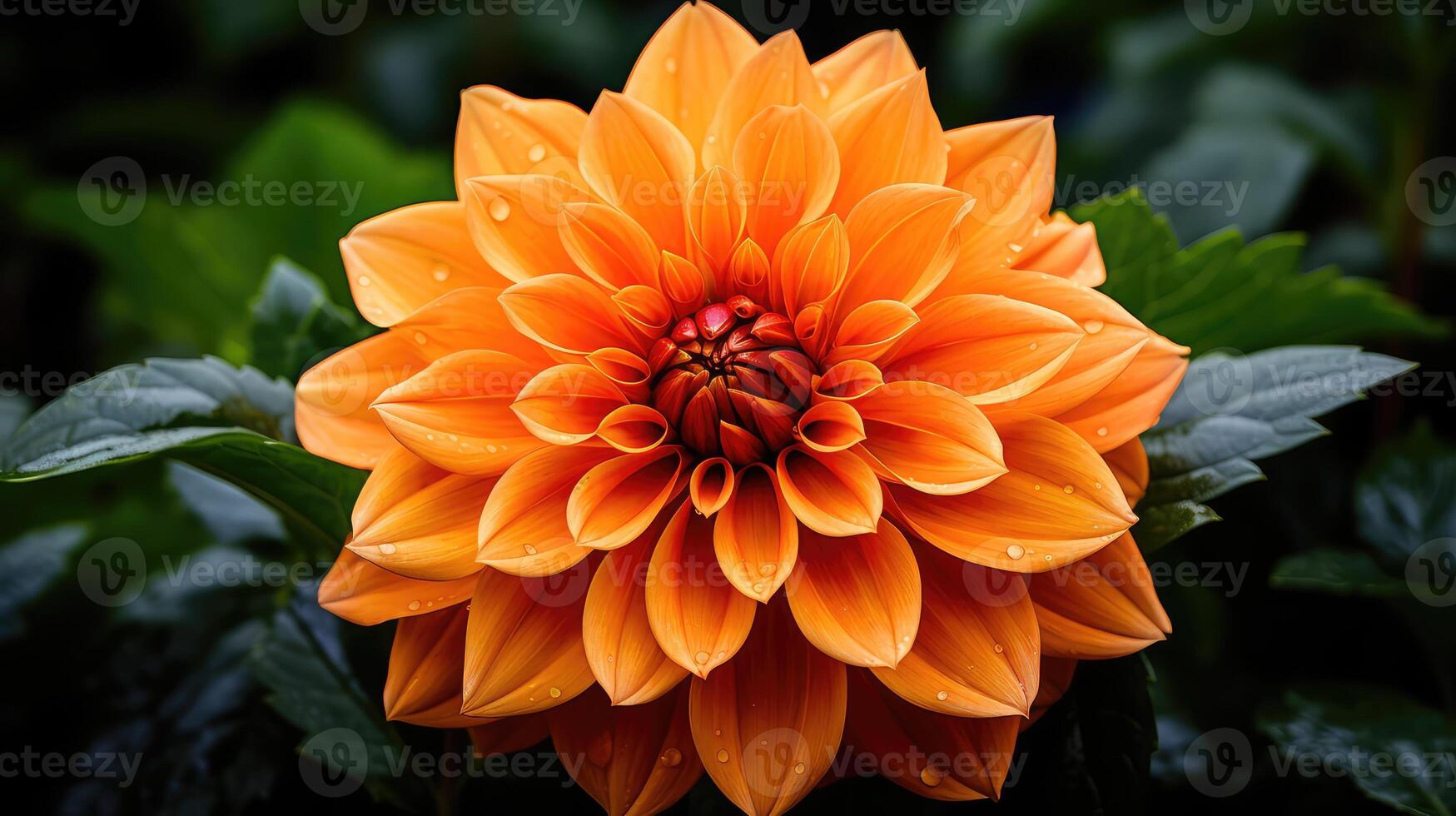 flower dahlia orange photo
