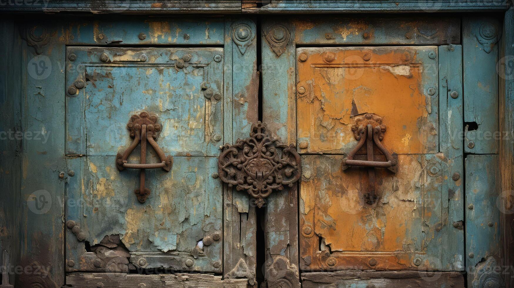 wooden old doors photo