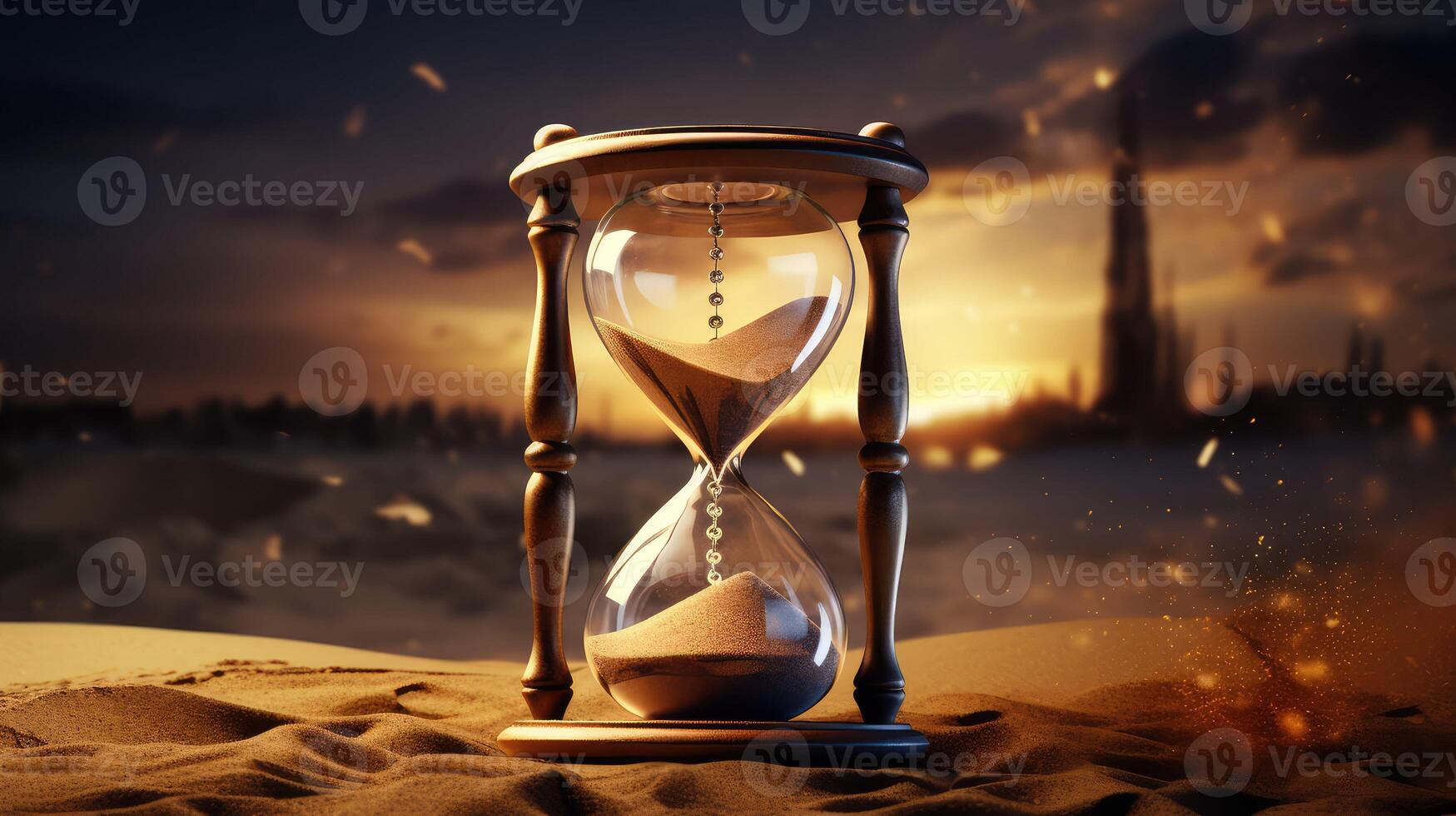 hourglass gold question photo