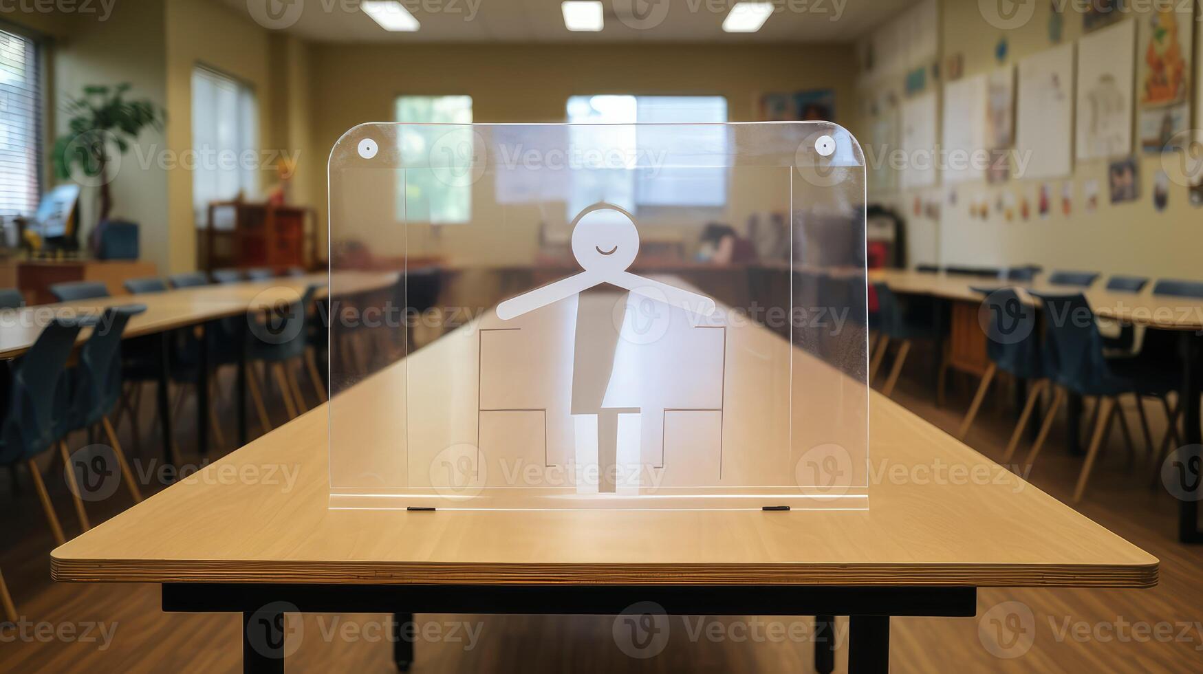 protection desk shields photo