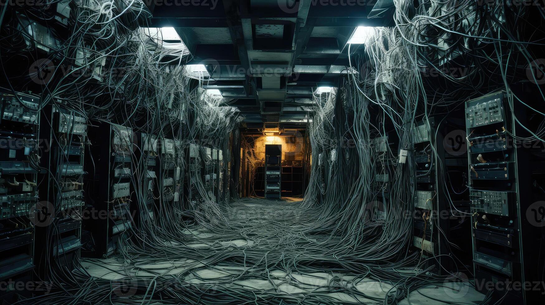 dusty old data center photo