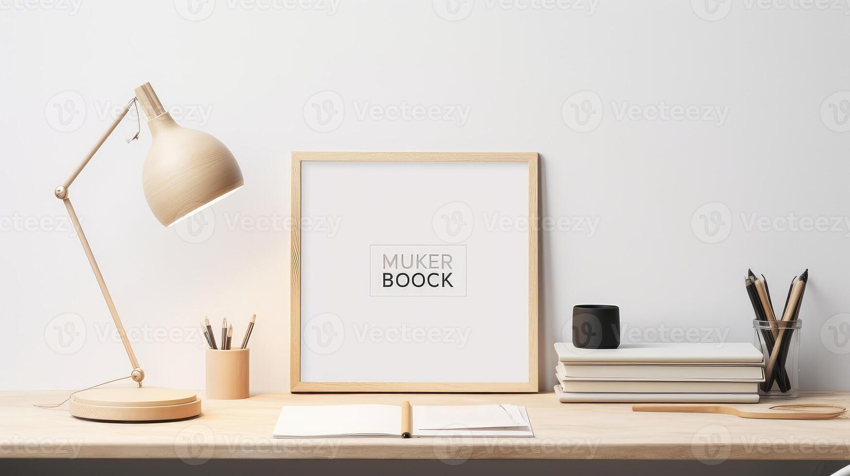 aesthetic desk mock up photo