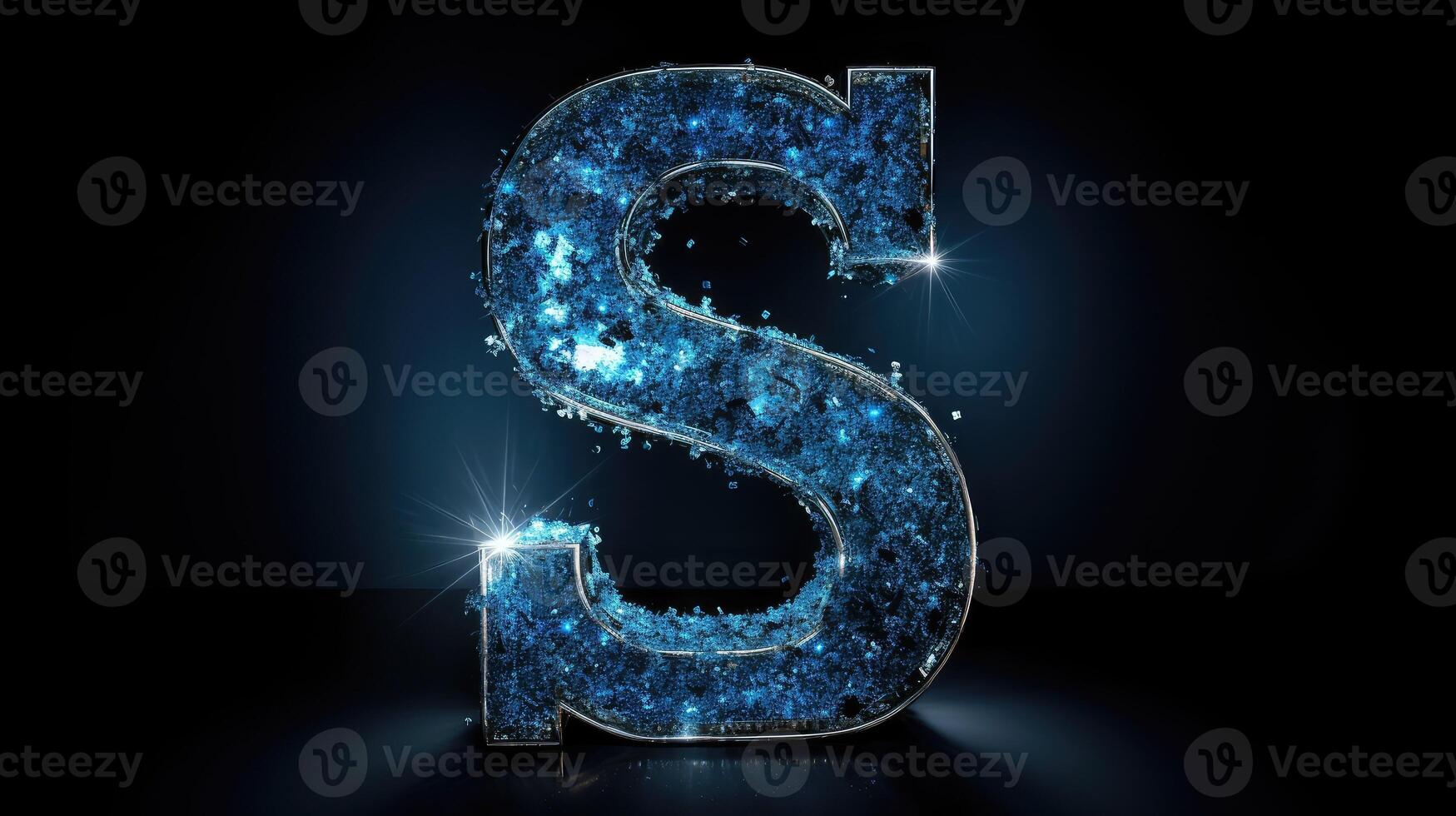 equin blue letter s photo