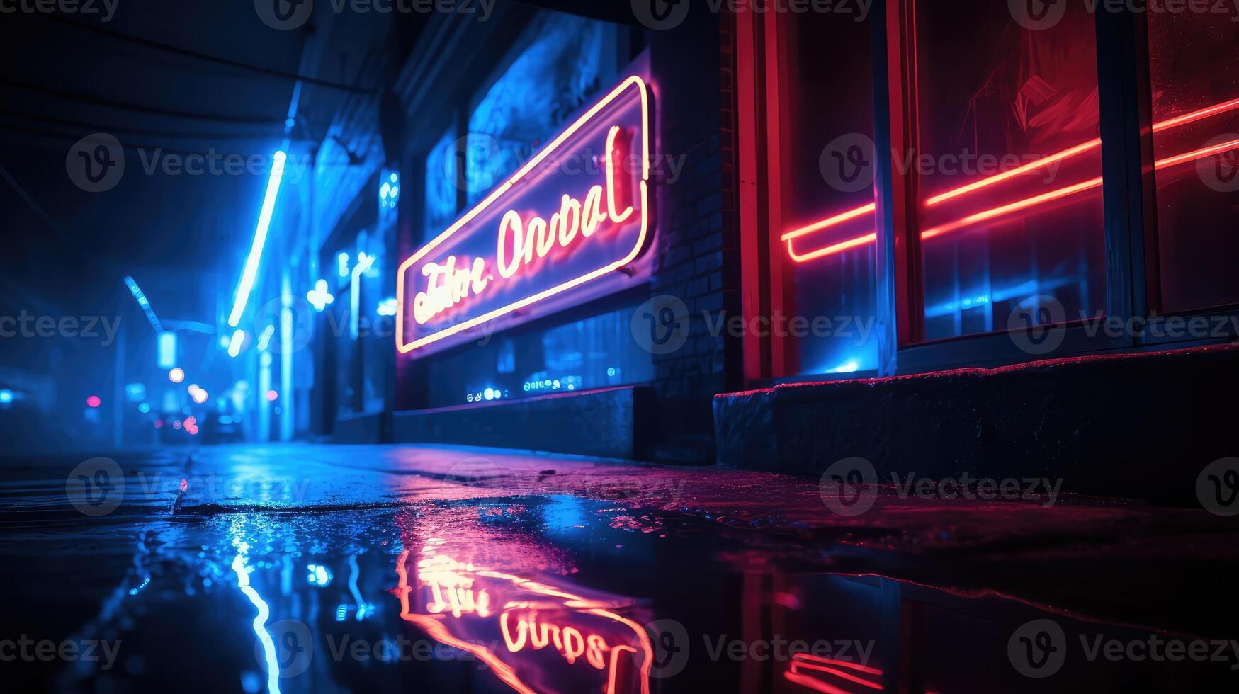ethereal blue light effect photo