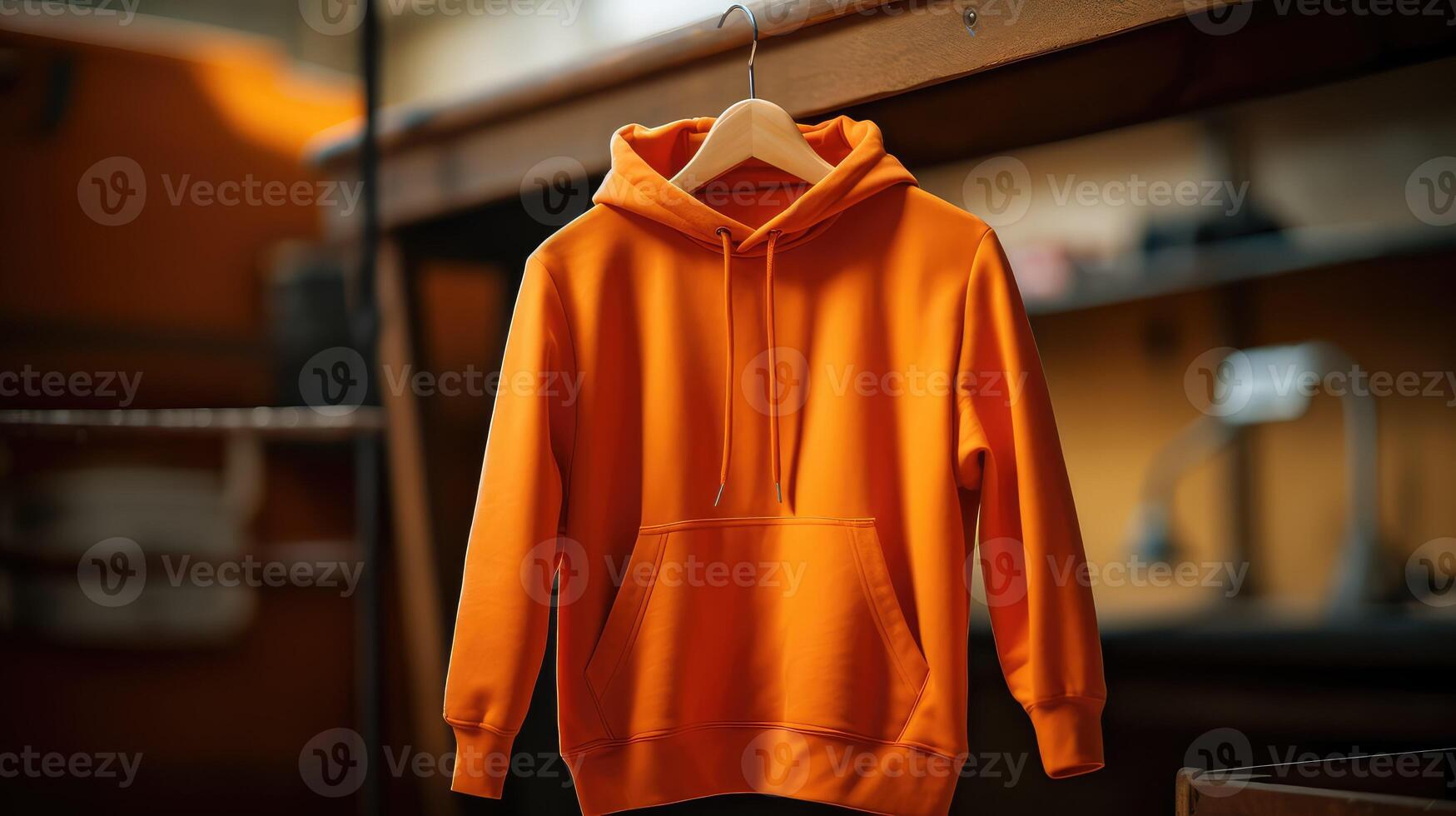 fabric orange hoodie photo