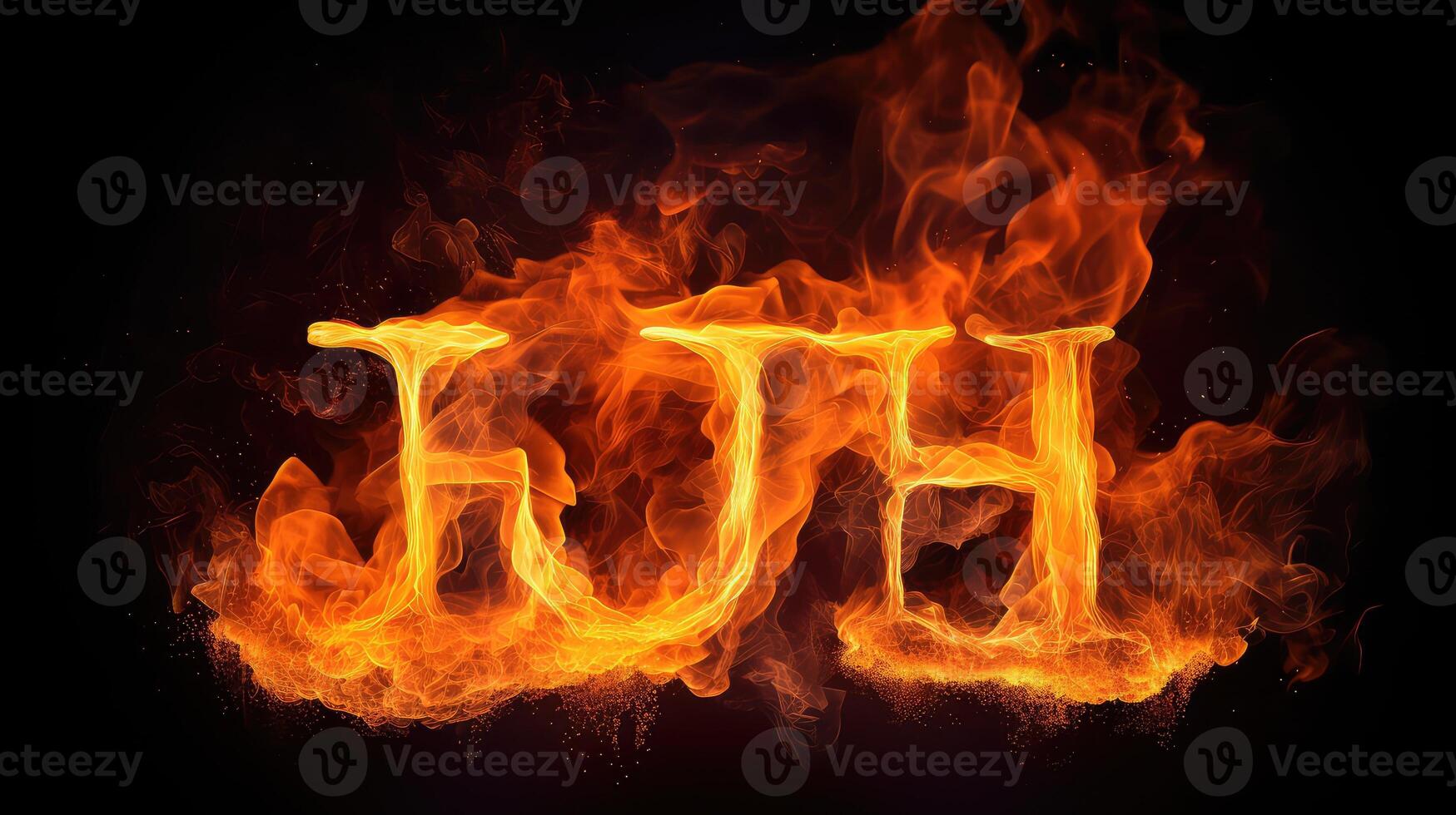 yellow font fire photo
